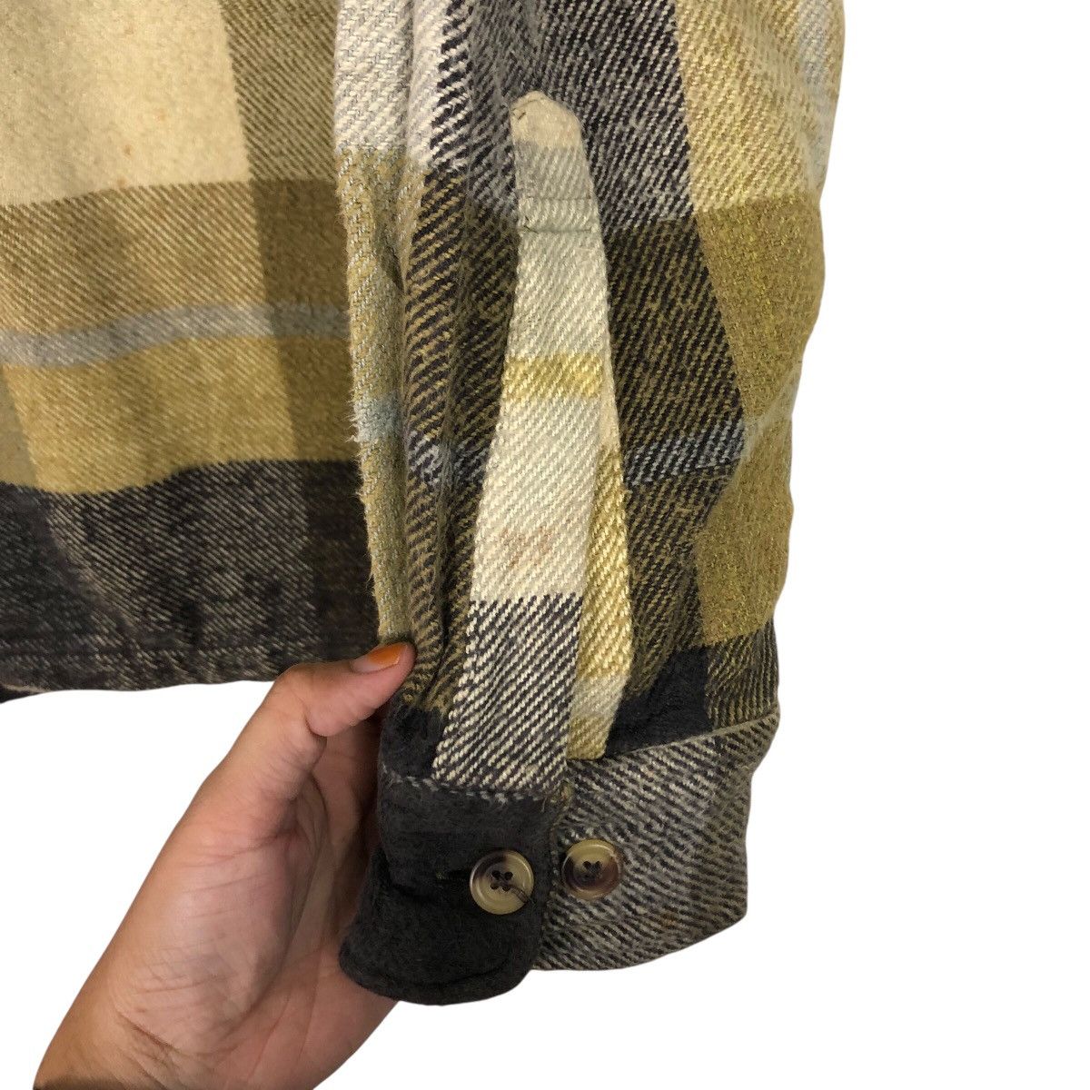 Japanese Brand 📌Vintage Wool Flannel Jacket Mandoc Tartan Issey Miyake Size US L / EU 52-54 / 3 - 15 Thumbnail