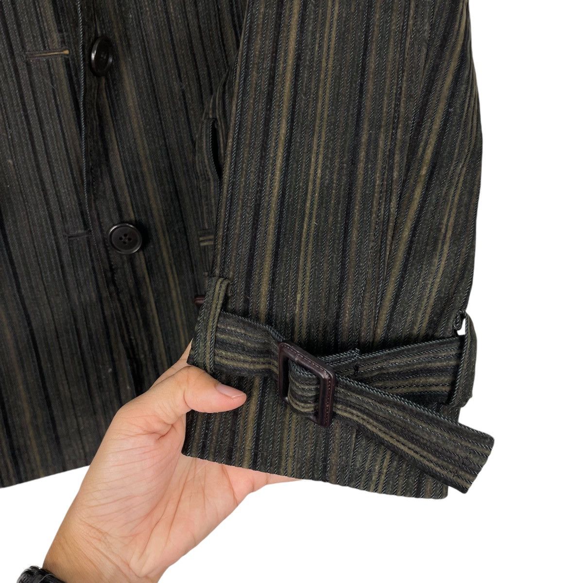 Japanese Brand × Tornado Mart 💥TORNADO MART STRIPES WITH BELTED JACKET Size S / US 4 / IT 40 - 13 Thumbnail