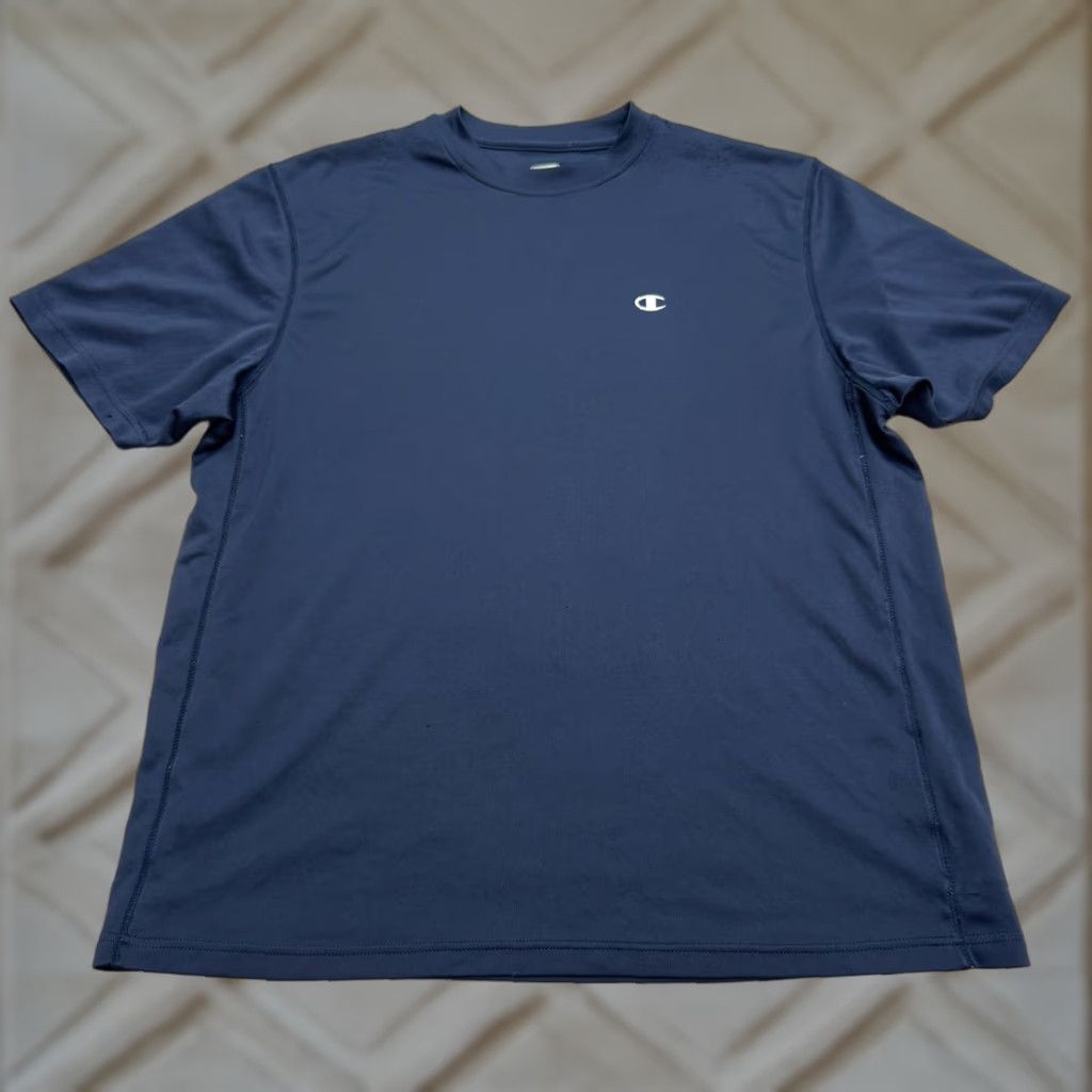Champion Champion Active Logo T‑Shirt Mens Large Navy Blue Short Sleeve Crew Athletic Tee Size US L / EU 52-54 / 3 - 1 Thumbnail