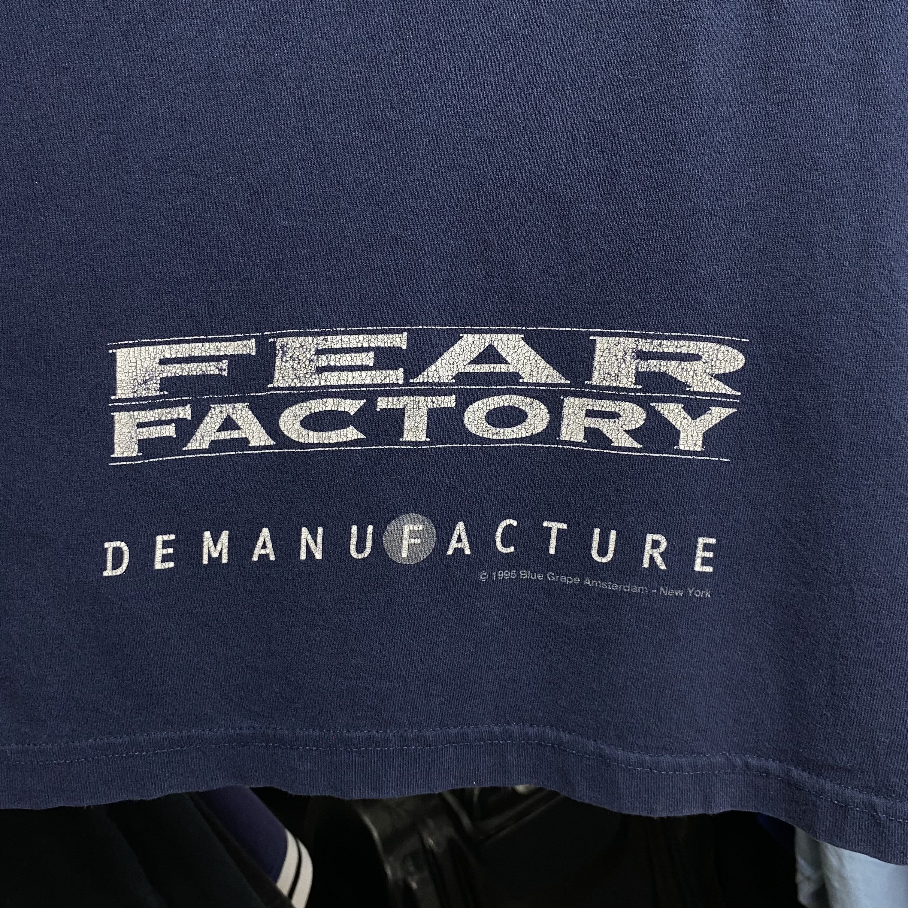 Band Tees FEAR FACTORY Demanufacture Vintage 1995 Size US XL / EU 56 / 4 - 5 Thumbnail