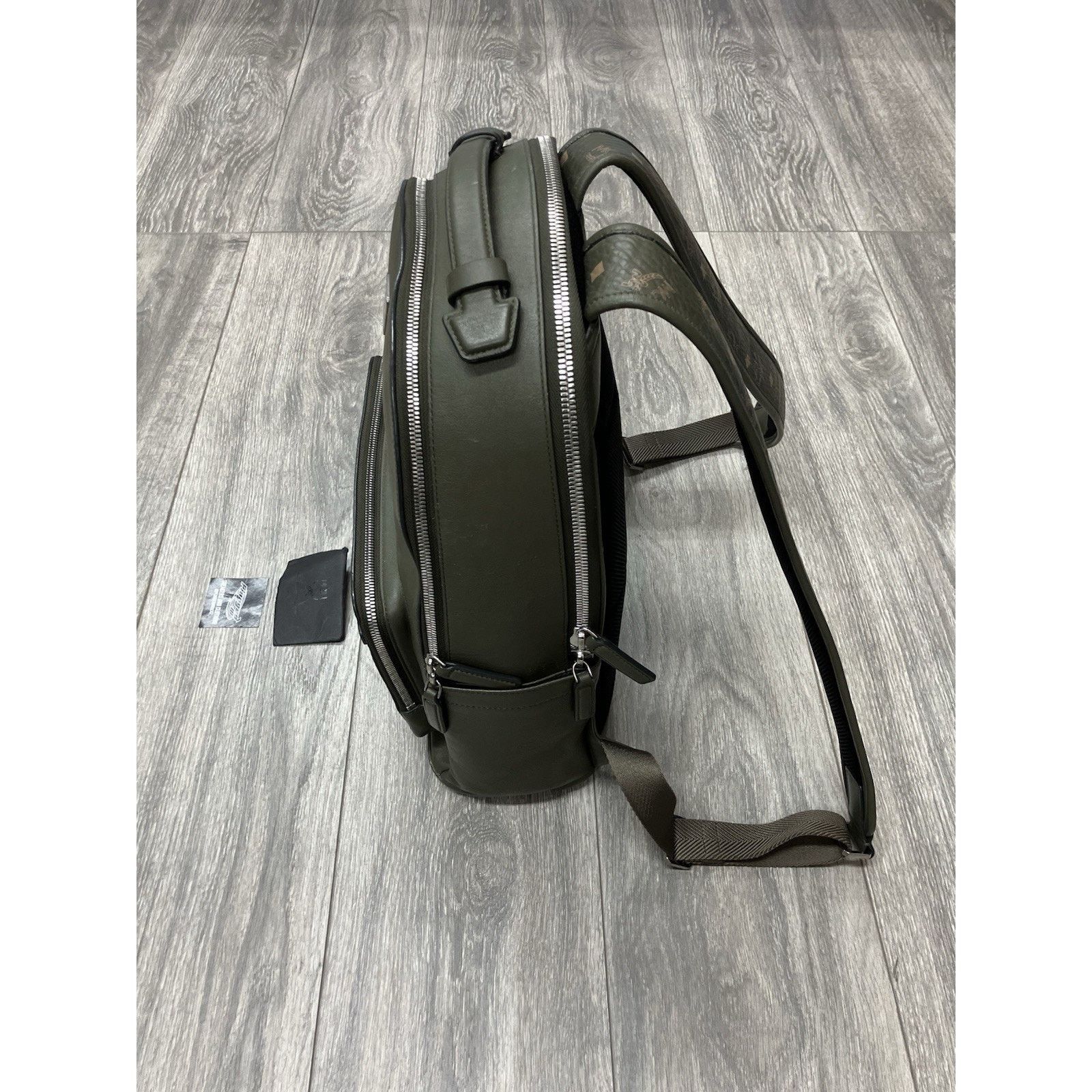 MCM MCM Visetos Backpack ' Khaki / Sea Turtle ' | GOOD CONDITION Size ONE SIZE - 5 Thumbnail