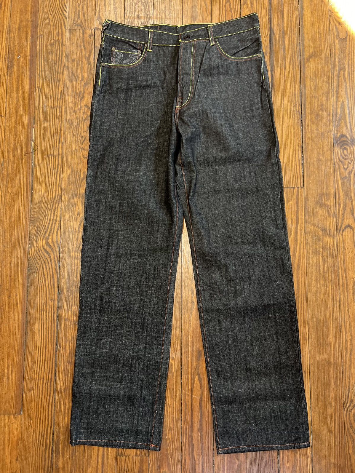 Japanese Brand × RMC Jeans × Vintage RMC Red Monkey Jeans y2K Vintage Japanese Embroidered Denim Size US 36 / EU 52 - 4 Thumbnail