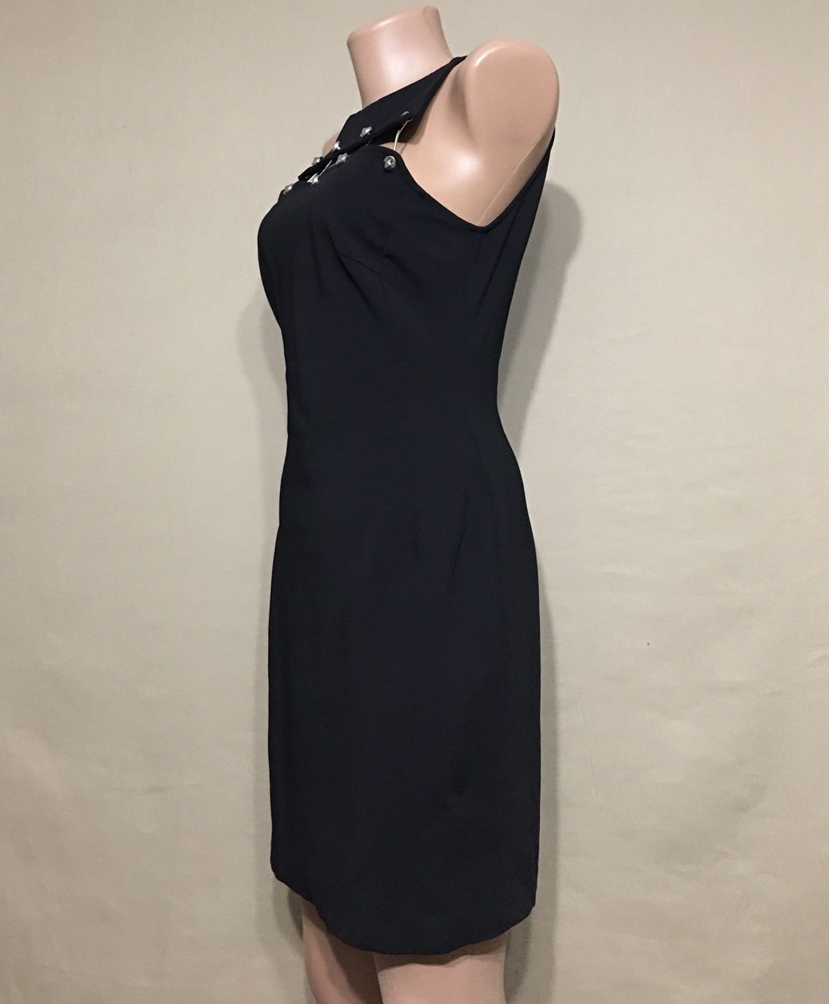 Anthony Vaccarello × Versus Versace VERSUS VERSACE + Anthony Vaccarello Black Mini Dress EU 44 Size M / US 6-8 / IT 42-44 - 7 Thumbnail