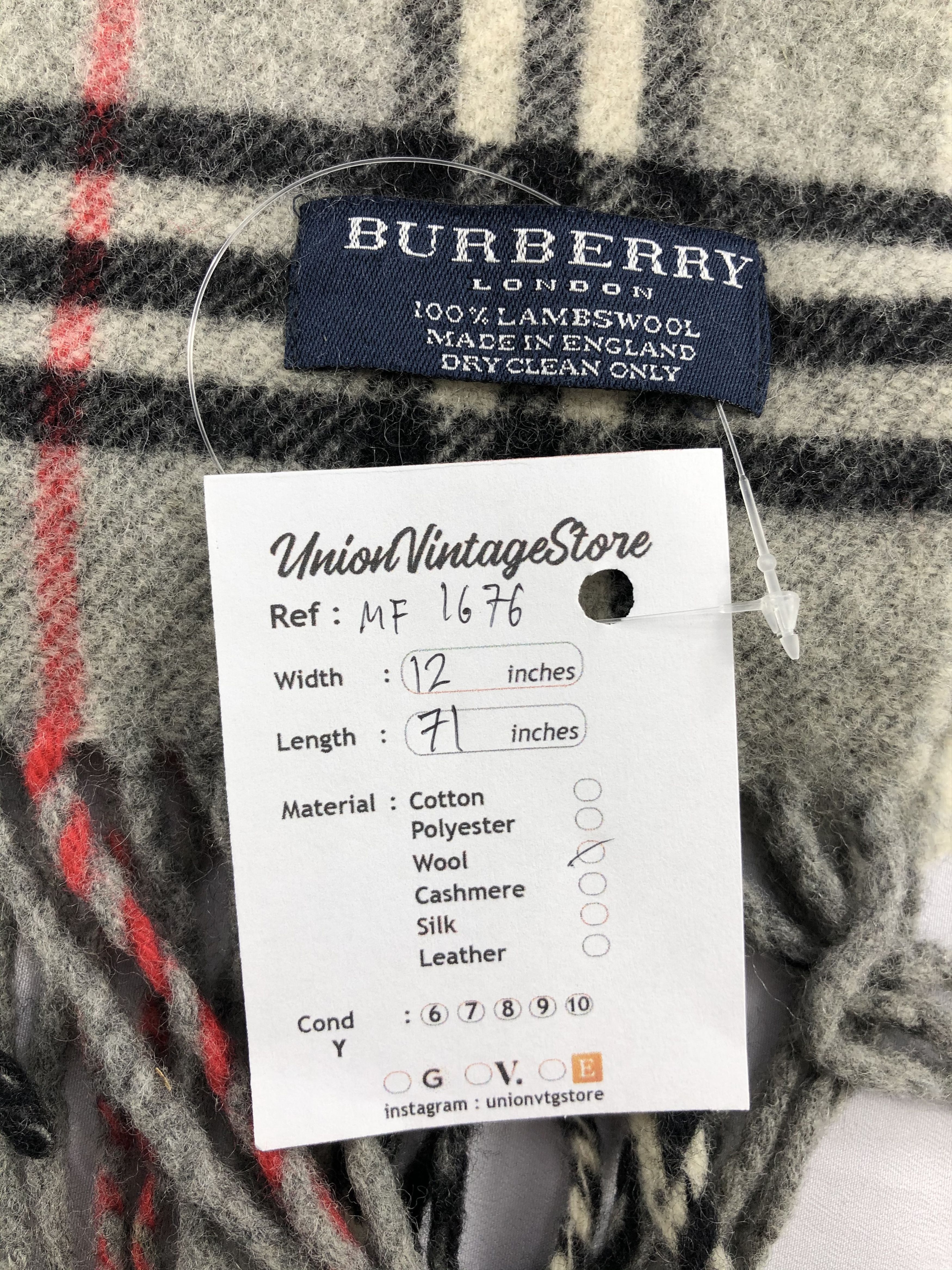 Burberry Vintage Burberry Scarf/Muffler/Neckwear MF1676 Size ONE SIZE - 5 Thumbnail