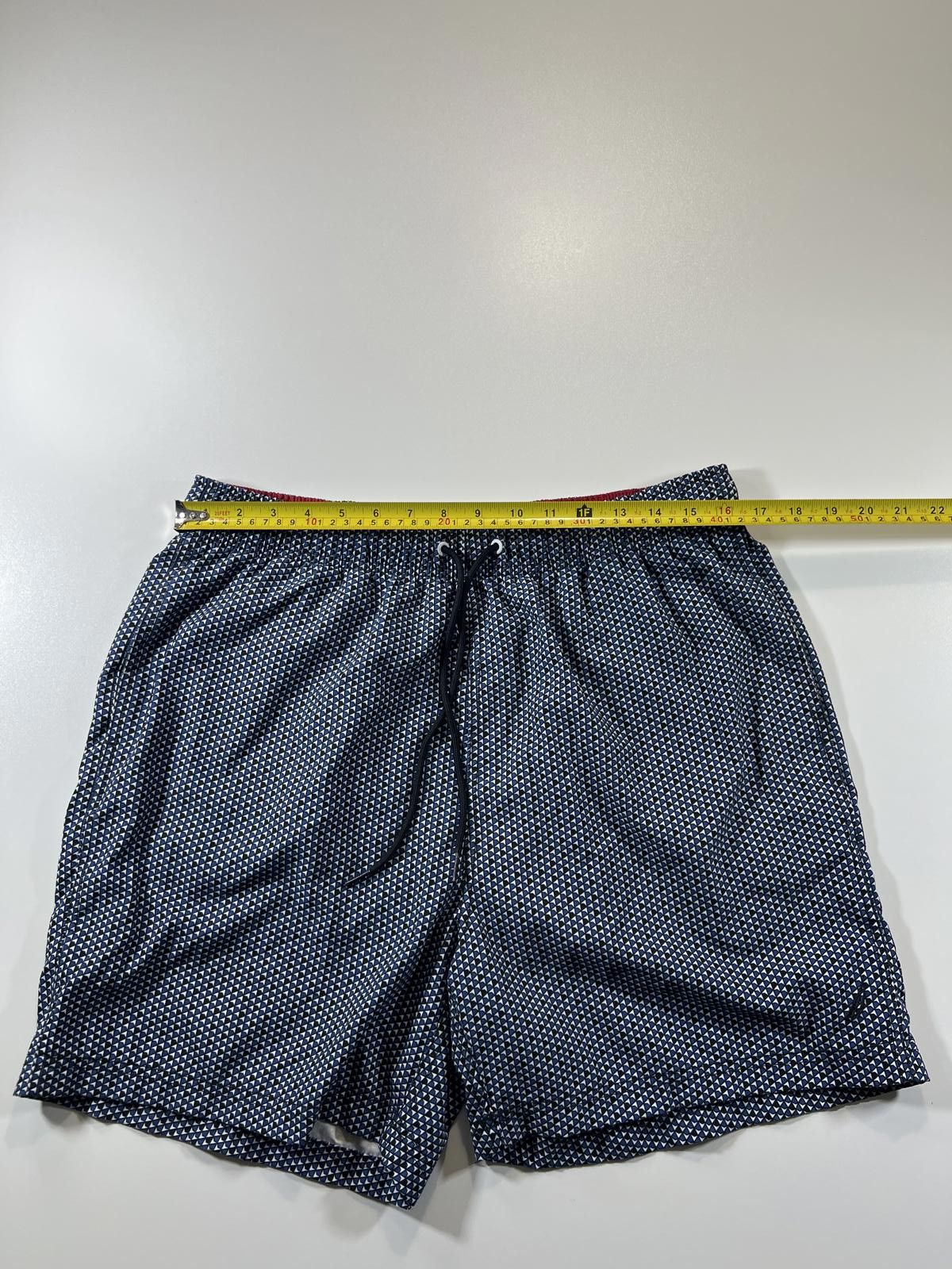 Unknown London Nautica Men's Navy Patterned Swim Shorts L Size US 34 / EU 50 - 8 Thumbnail