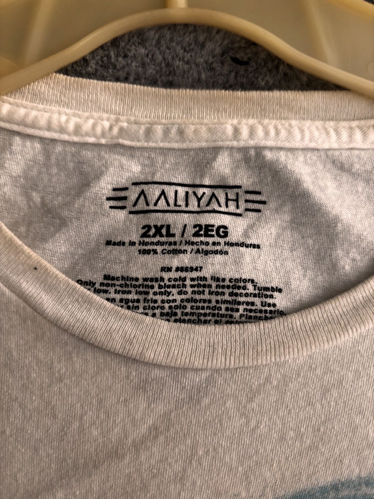 Rap Tees Aaliyah airbrush style vintage 2XL T-Shirt Size US XXL / EU 58 / 5 - 2 Thumbnail