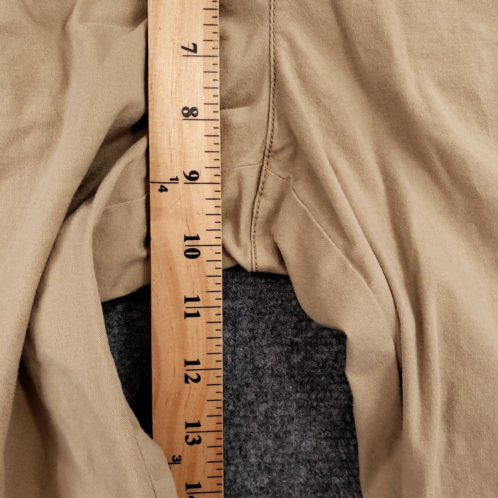 Vintage Polo Jeans Co Polo Jeans Shorts Bermuda Chino Flat Front Womens 8 Khaki Beige Cotton Twill Stretch Regular 12in Inseam Casual Womens Size 24" / US 00 / IT 34 - 5 Thumbnail