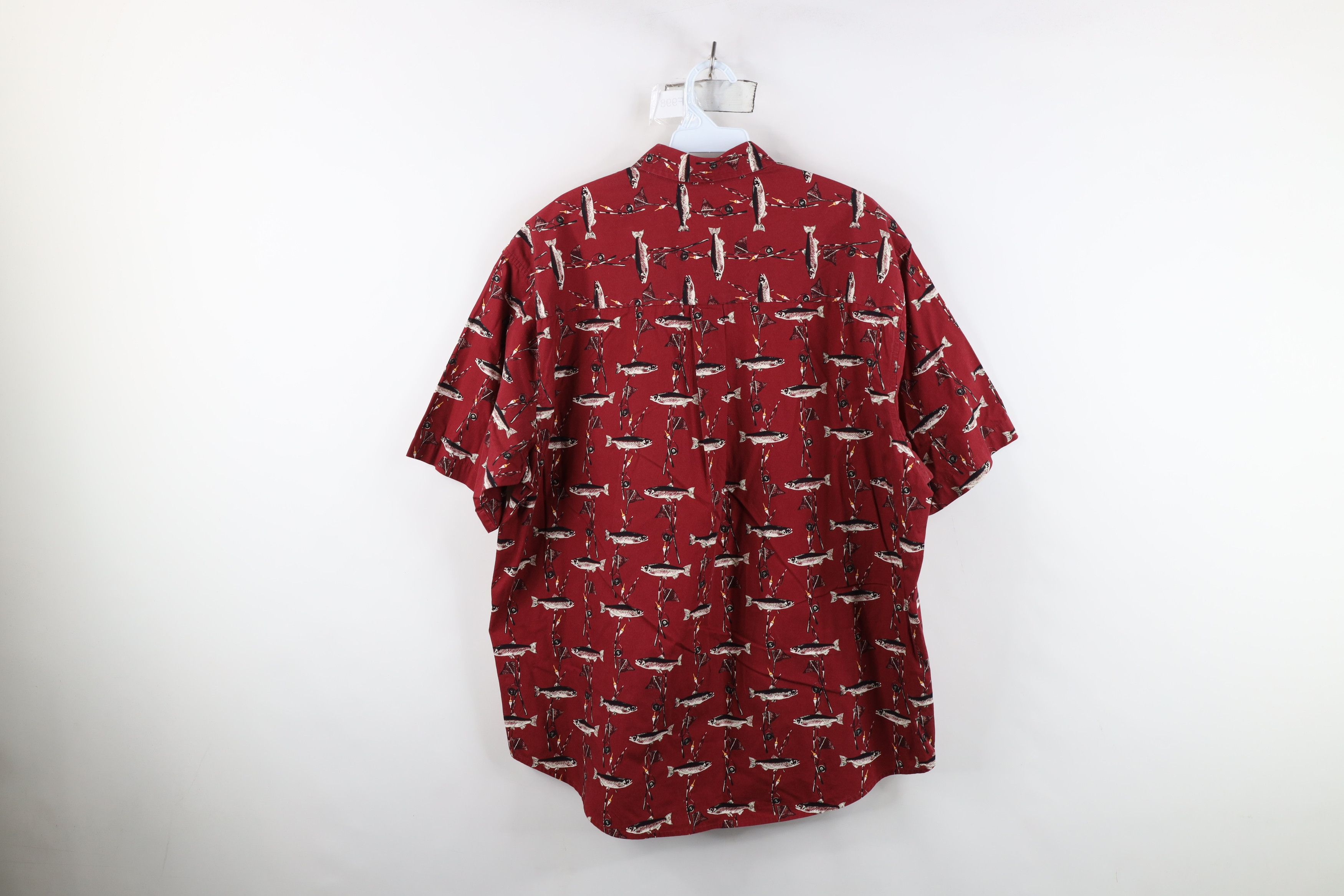 Vintage Vintage 90s Y2K All Over Print Short Sleeve Button Shirt Size US L / EU 52-54 / 3 - 10 Thumbnail