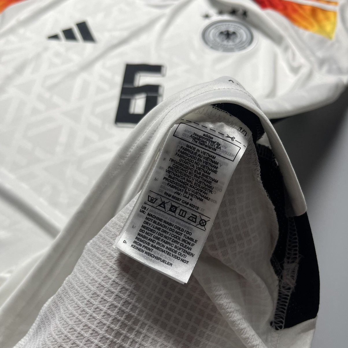 Adidas GERMANY ADIDAS 2024 EURO FOOTBALL HOME JERSEY #6 KIMMICH Size US L / EU 52-54 / 3 - 9 Thumbnail