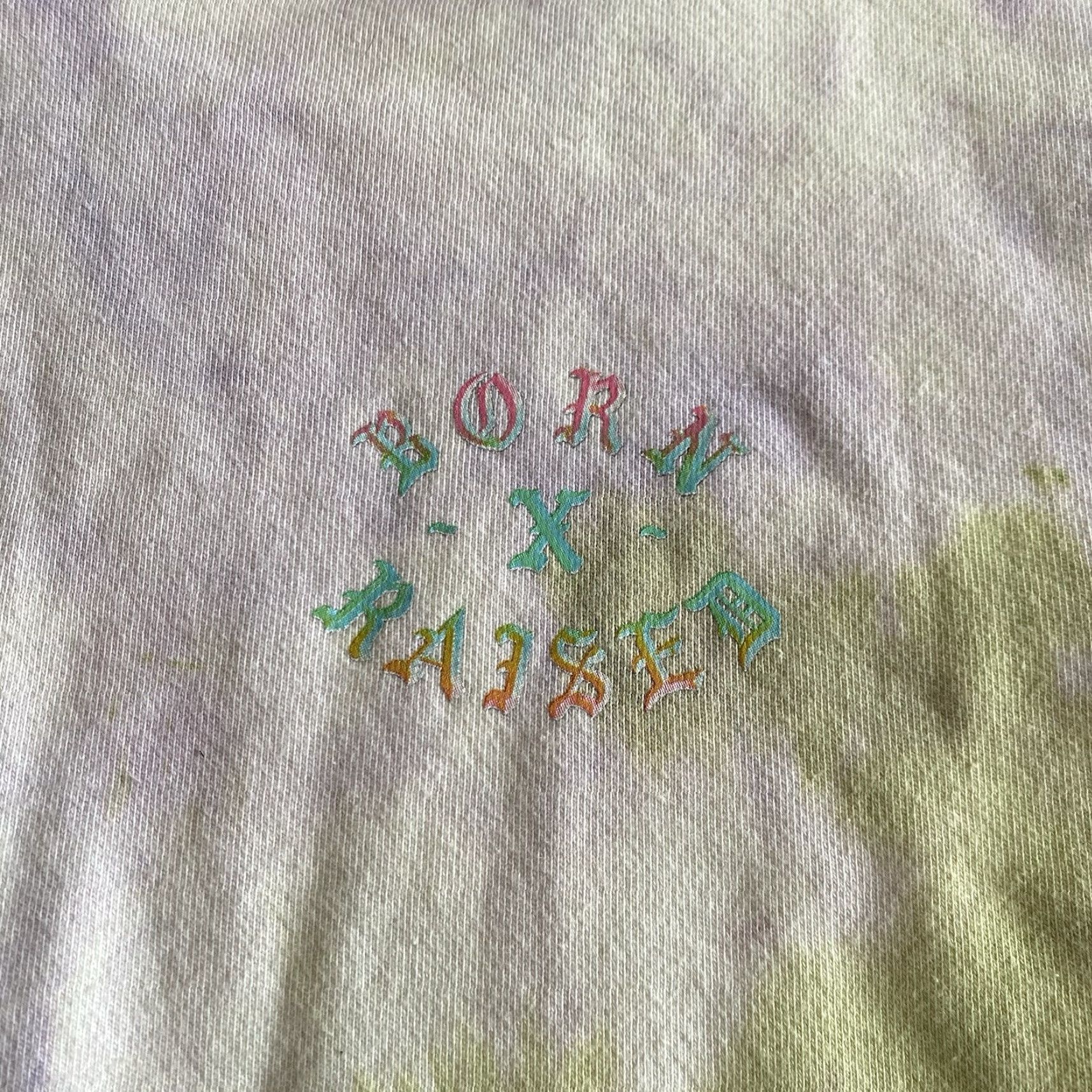 Born X Raised Born x Raised Hoodie Mens Medium Tye Dye Multicolor Logo Pullover Hooded Sweatshirt USA Grunge Hip Hop 90s Style Size US M / EU 48-50 / 2 - 2 Thumbnail