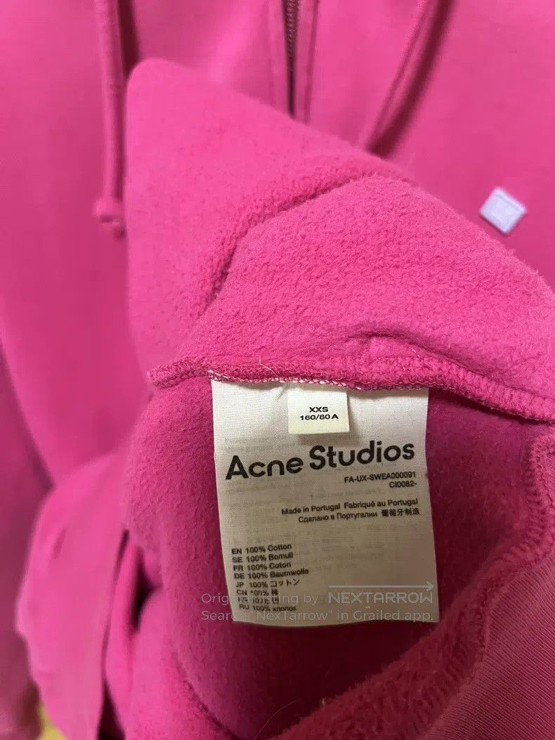 Acne Studios Acne Studios Dragon fruit color hooded sweatshirt Size XXS / US 00 / IT 34 - 6 Thumbnail