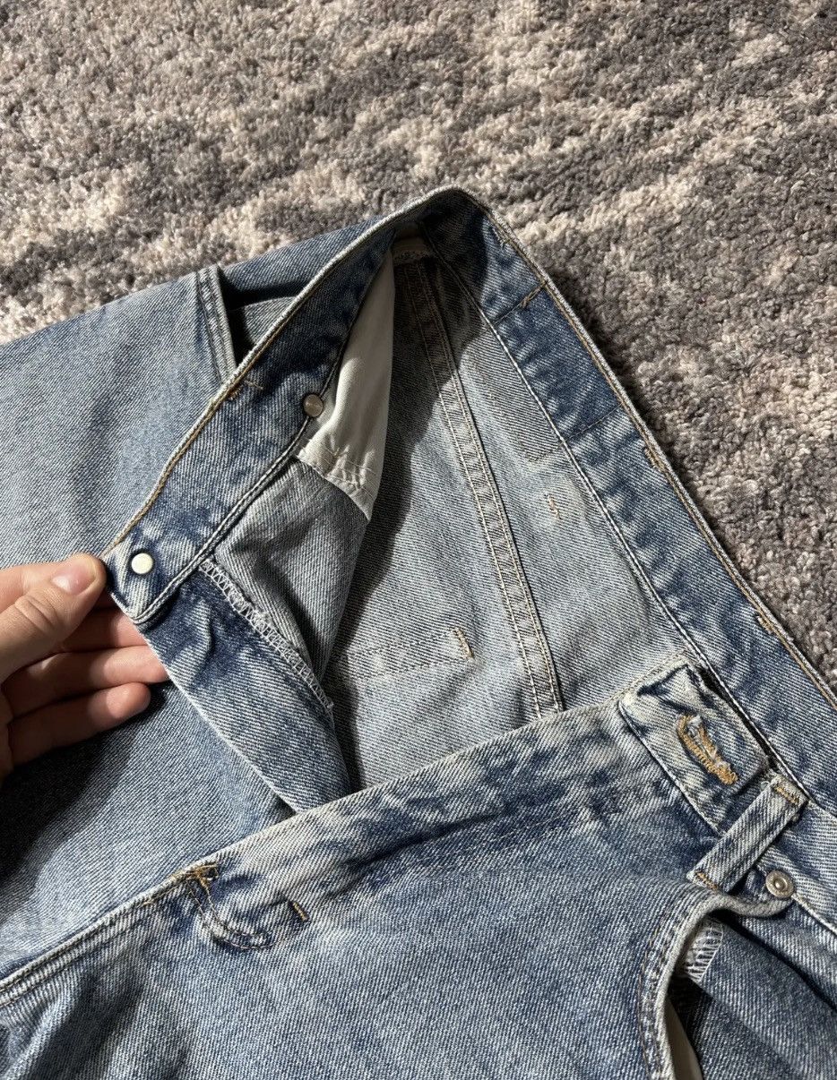 Vintage × Wrangler Crazy Vintage 90s Wrangler Jeans Baggy Wide Leg Smoke Black Size US 34 / EU 50 - 7 Thumbnail