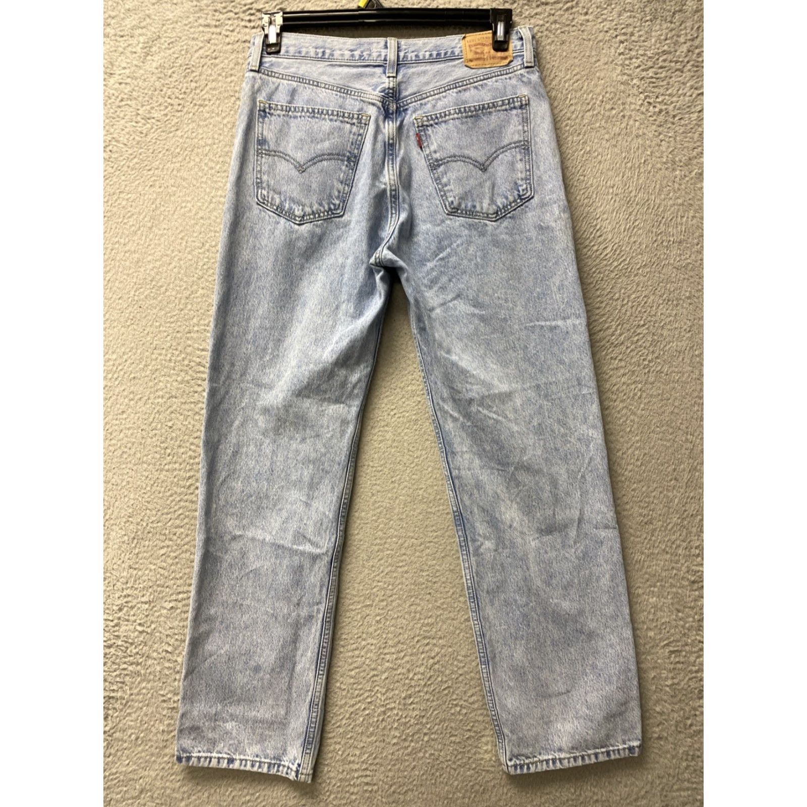 Levi's Levis Jeans Womens 30x31 Blue Denim High Slim Straight Fit Light Wash /0511 Size 30" / US 8 / IT 44 - 6 Thumbnail