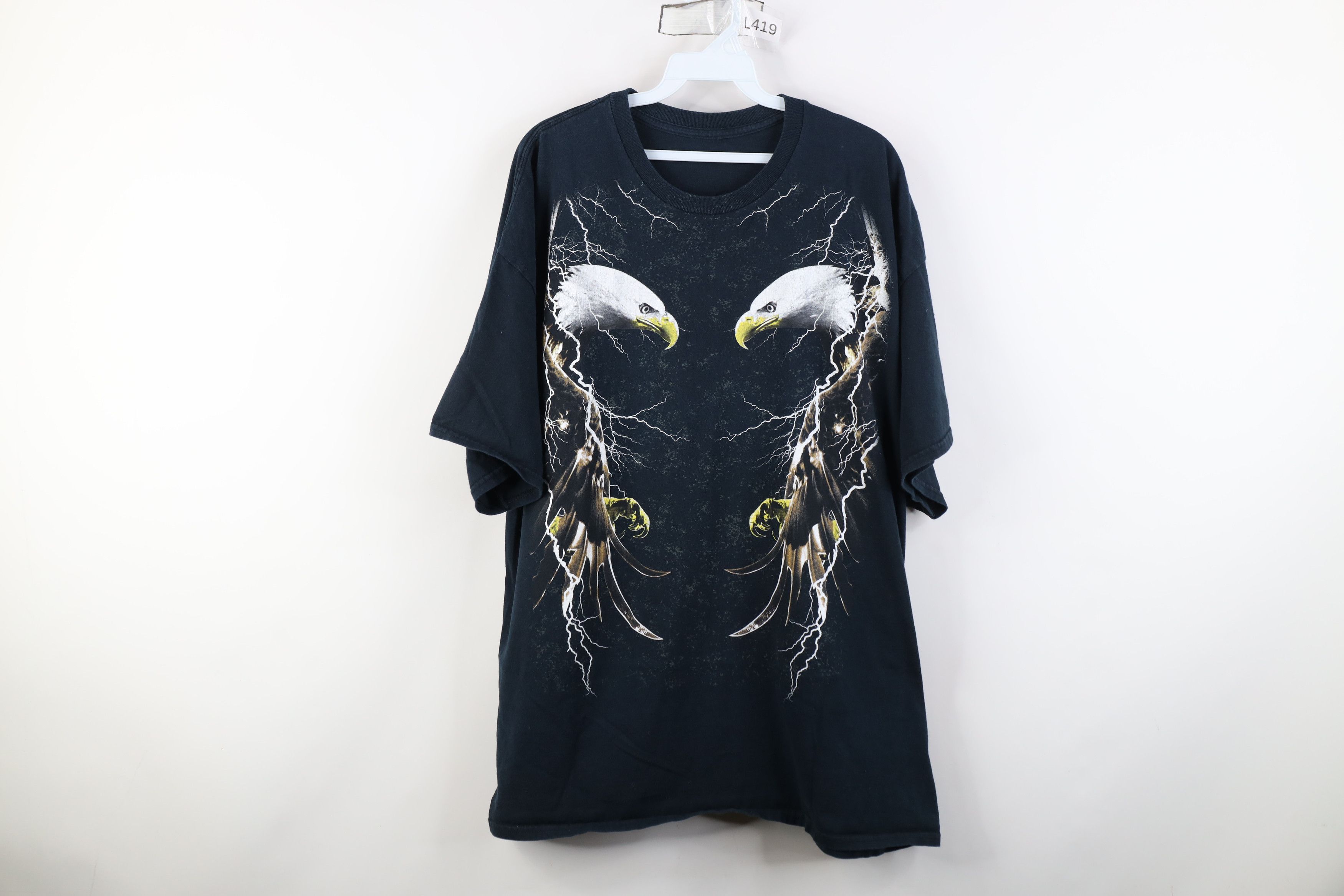 Vintage Vintage 90s Y2K Streetwear Lightning Short Sleeve T-Shirt Size US XXL / EU 58 / 5 - 1 Thumbnail