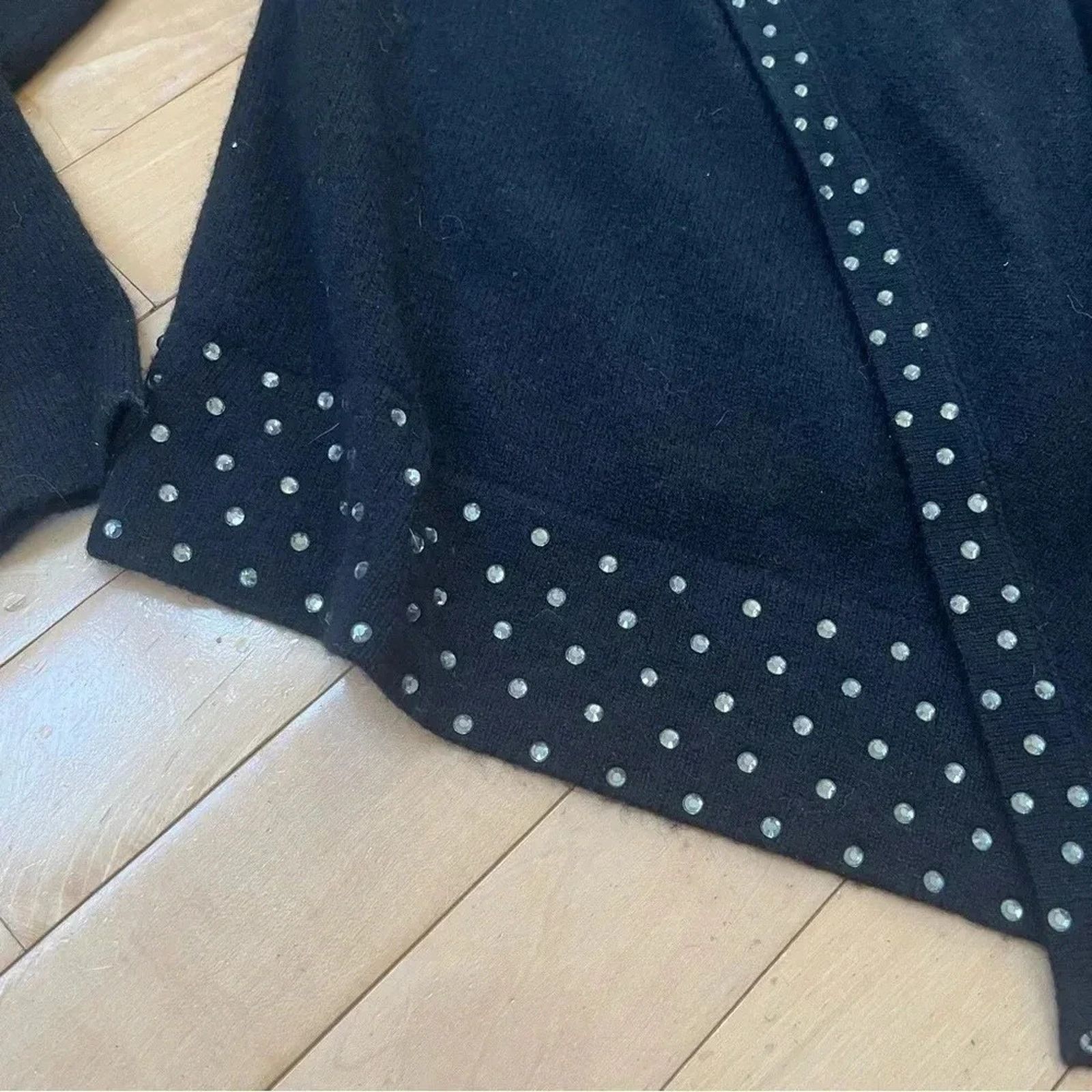 Charter Club Charter Club Luxury Black Cashmere Open Cardigan Size M Size M / US 6-8 / IT 42-44 - 3 Thumbnail