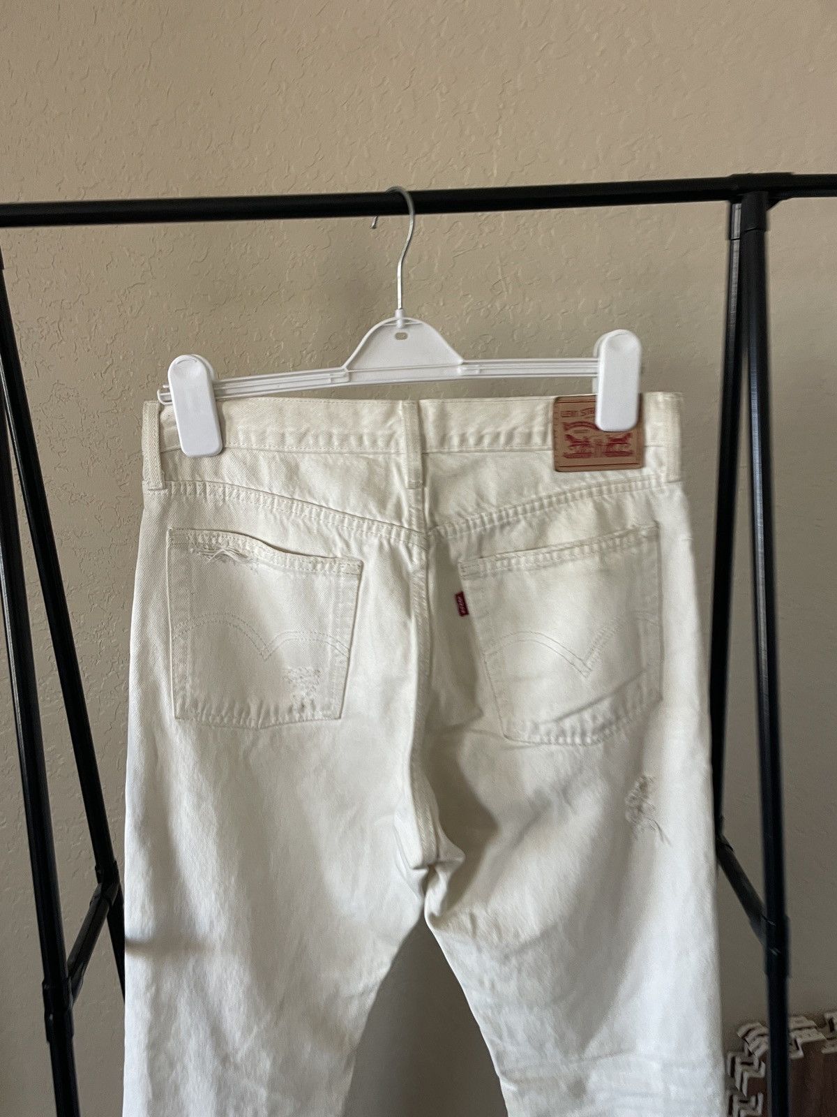 Levi's Vintage Clothing Distressed Antiqued Cutoff Button Fly cropped jeans Size US 30 / EU 46 - 4 Thumbnail