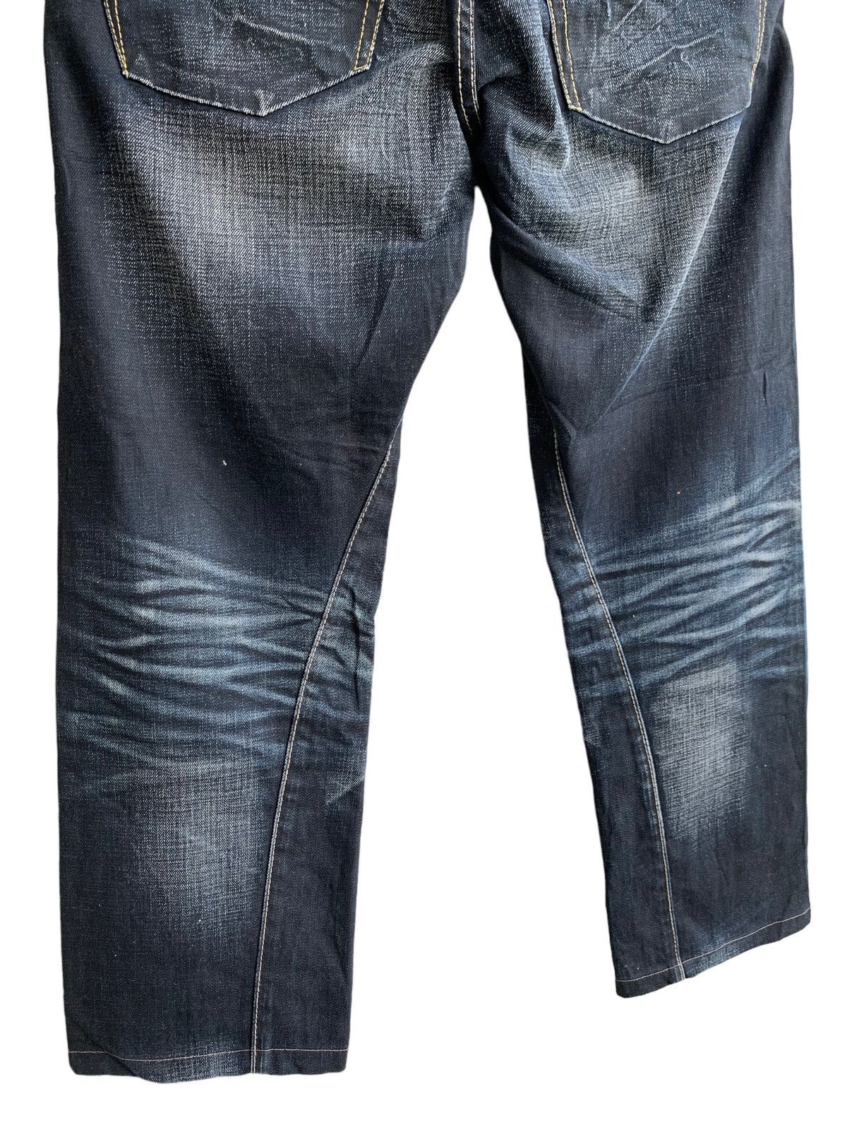 Tornado Mart 🔥Insane Design Back Number Distressed Denim Size US 32 / EU 48 - 6 Thumbnail