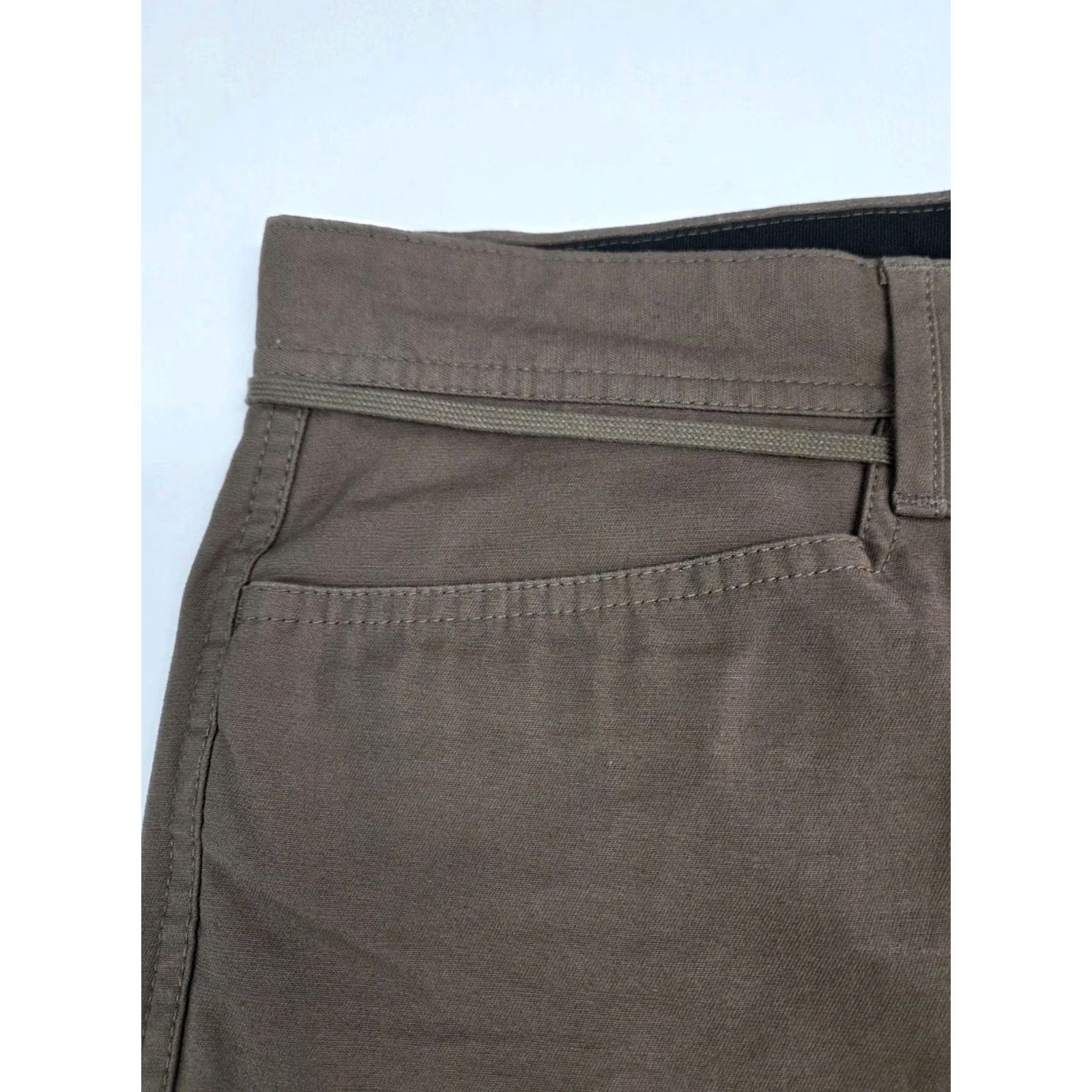 Volcom Volcom Shorts Mens 34 Brown Stone Made Chino Drawstring Logo Pckts Size US 34 / EU 50 - 6 Thumbnail