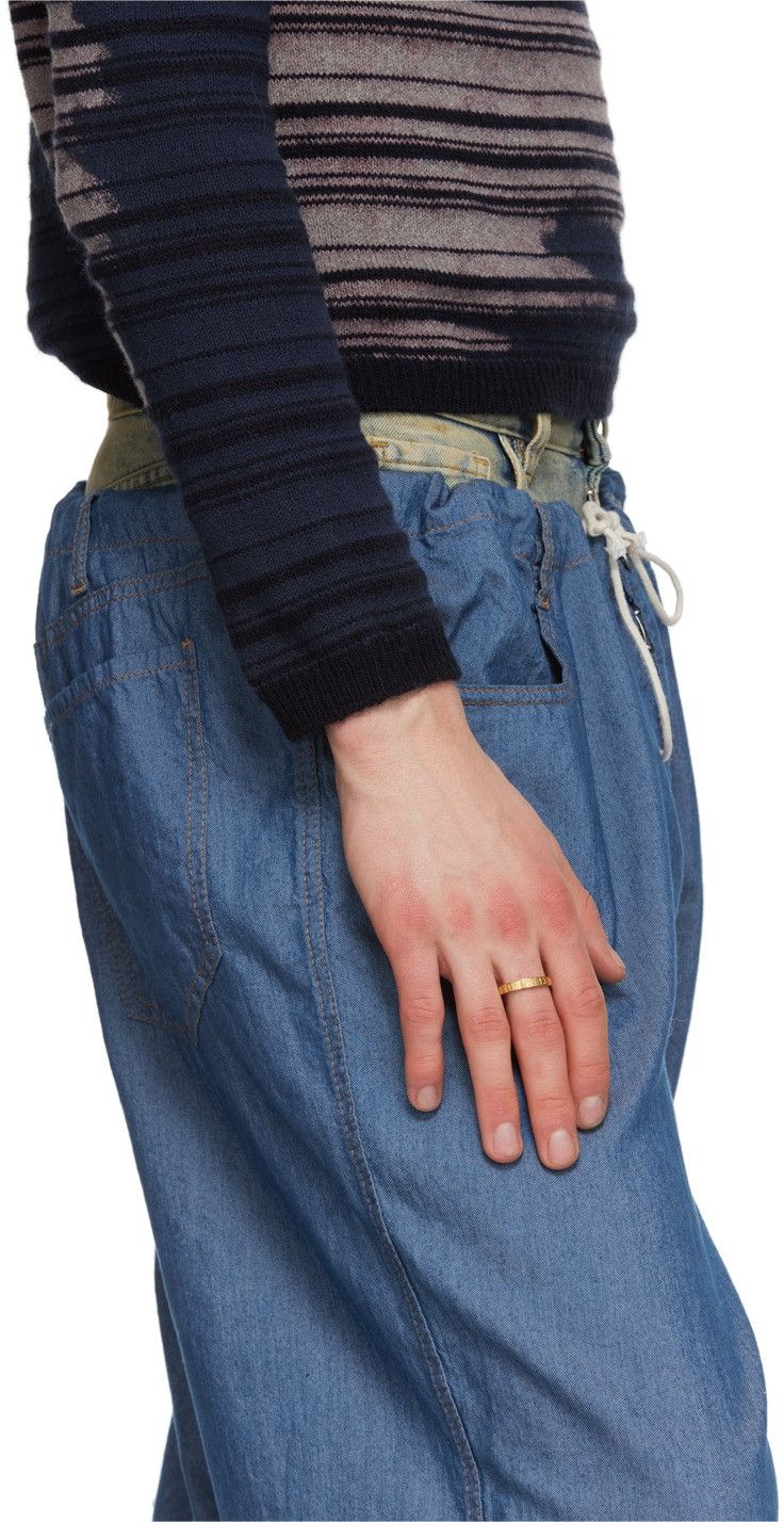 Maison Margiela 🔥[SALE]🔥 Maison Margiela Gold Slim Numbers Logo Ring Size ONE SIZE - 2 Thumbnail
