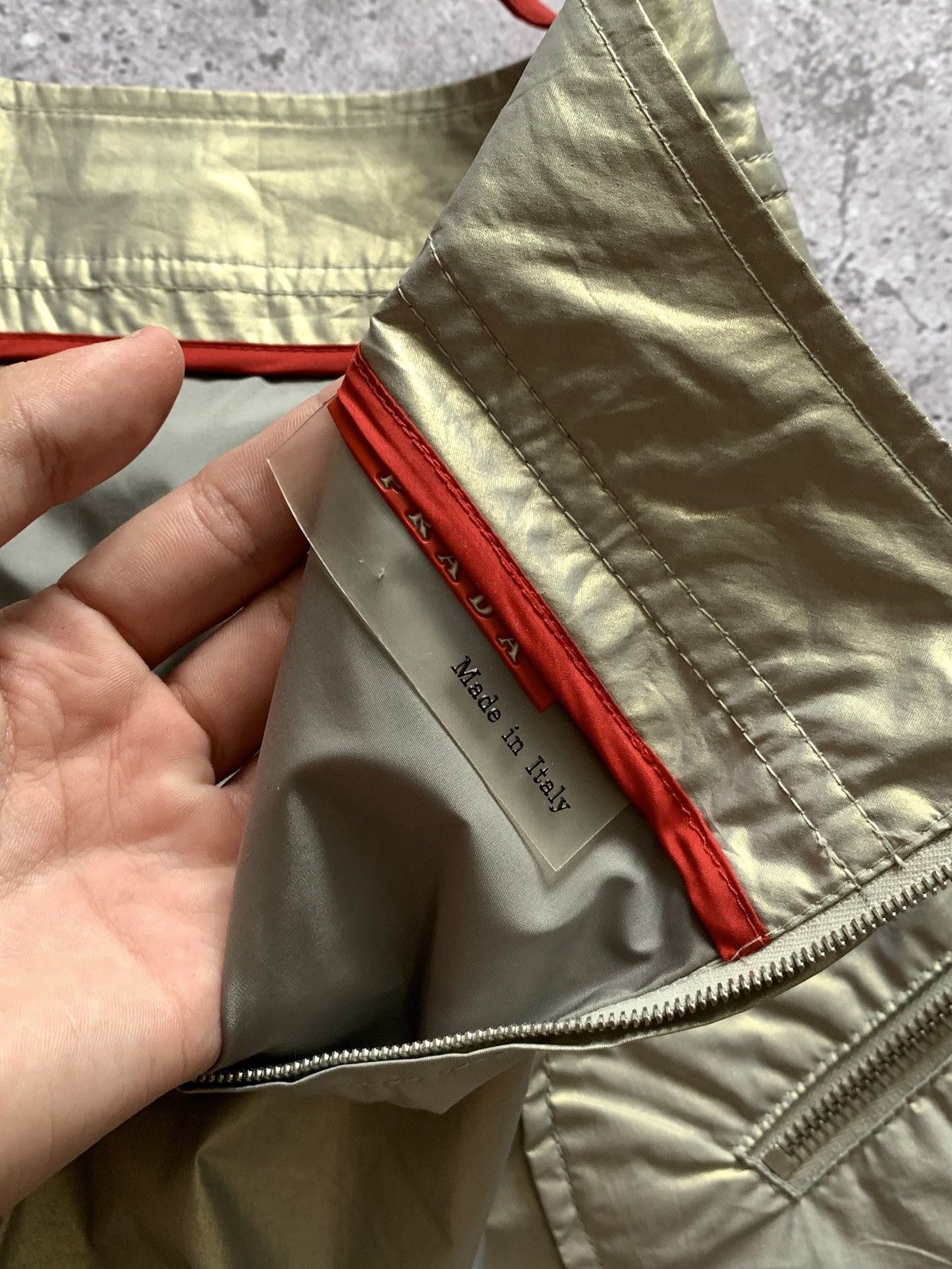 Prada 🔥ARCHIVE PRADA SPORT SILVER METAL 00’s Y2K SKIRT Size XS / US 0-2 / IT 36-38 - 13 Thumbnail