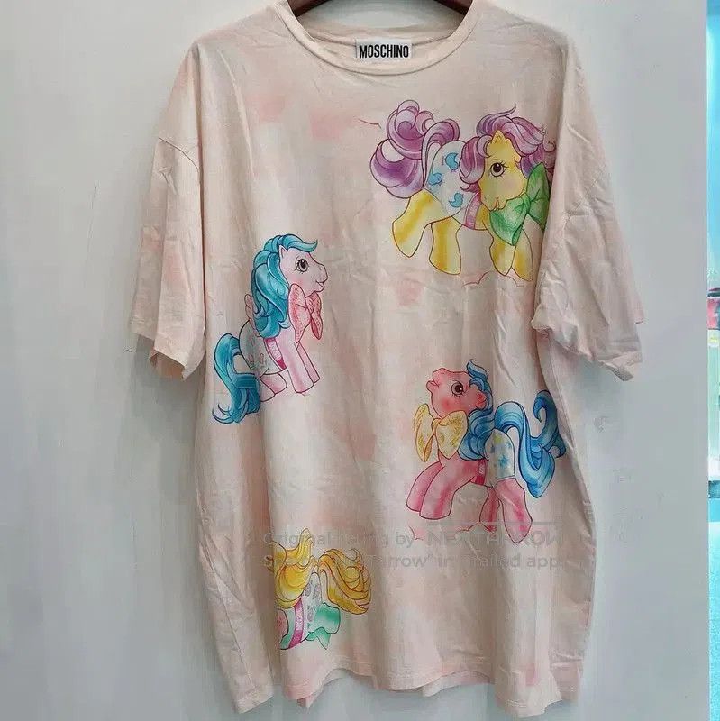 Moschino Moschino Summer Multicolor Cotton T-Shirt . Size S / US 4 / IT 40 - 1 Thumbnail