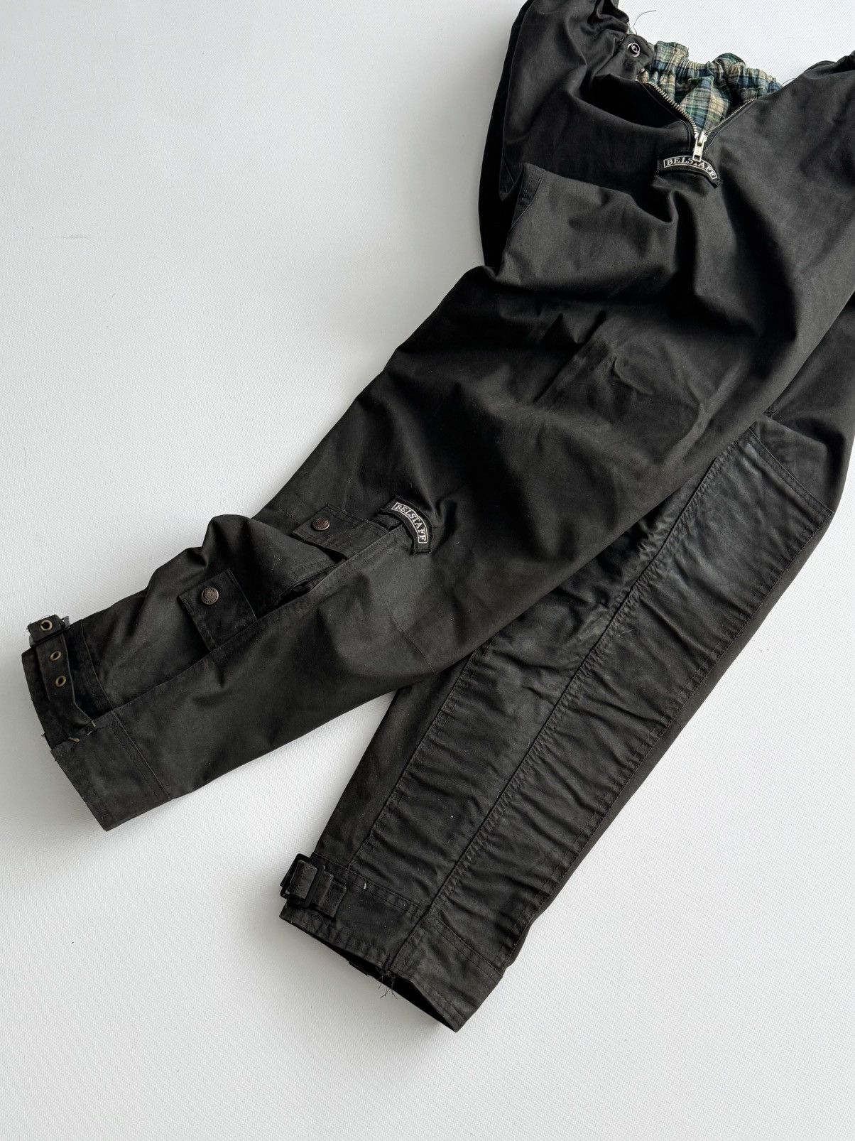 Belstaff Vintage 1990s Belstaff 'Driza-Bone' Trialmaster Waxed Suit Size US L / EU 52-54 / 3 - 7 Thumbnail