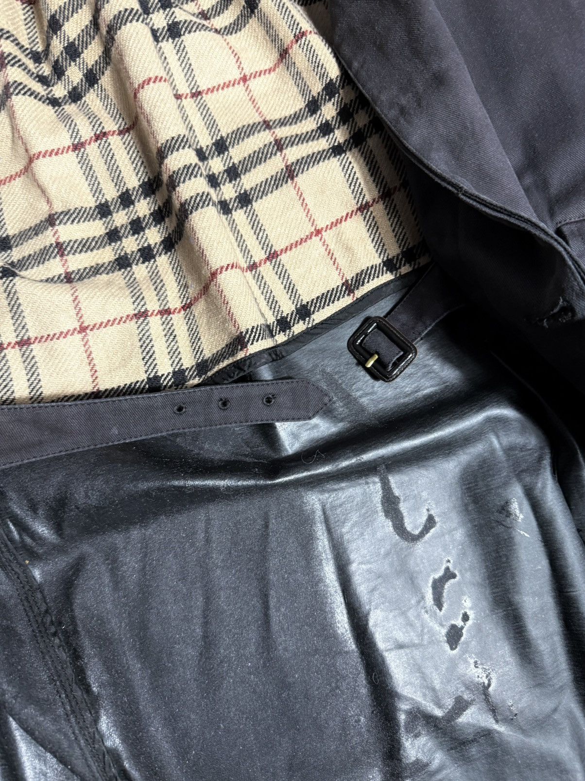 Burberry × Vintage Burberry Vintage Coat Man Luxury 90s Long Belt Size 40R - 9 Thumbnail