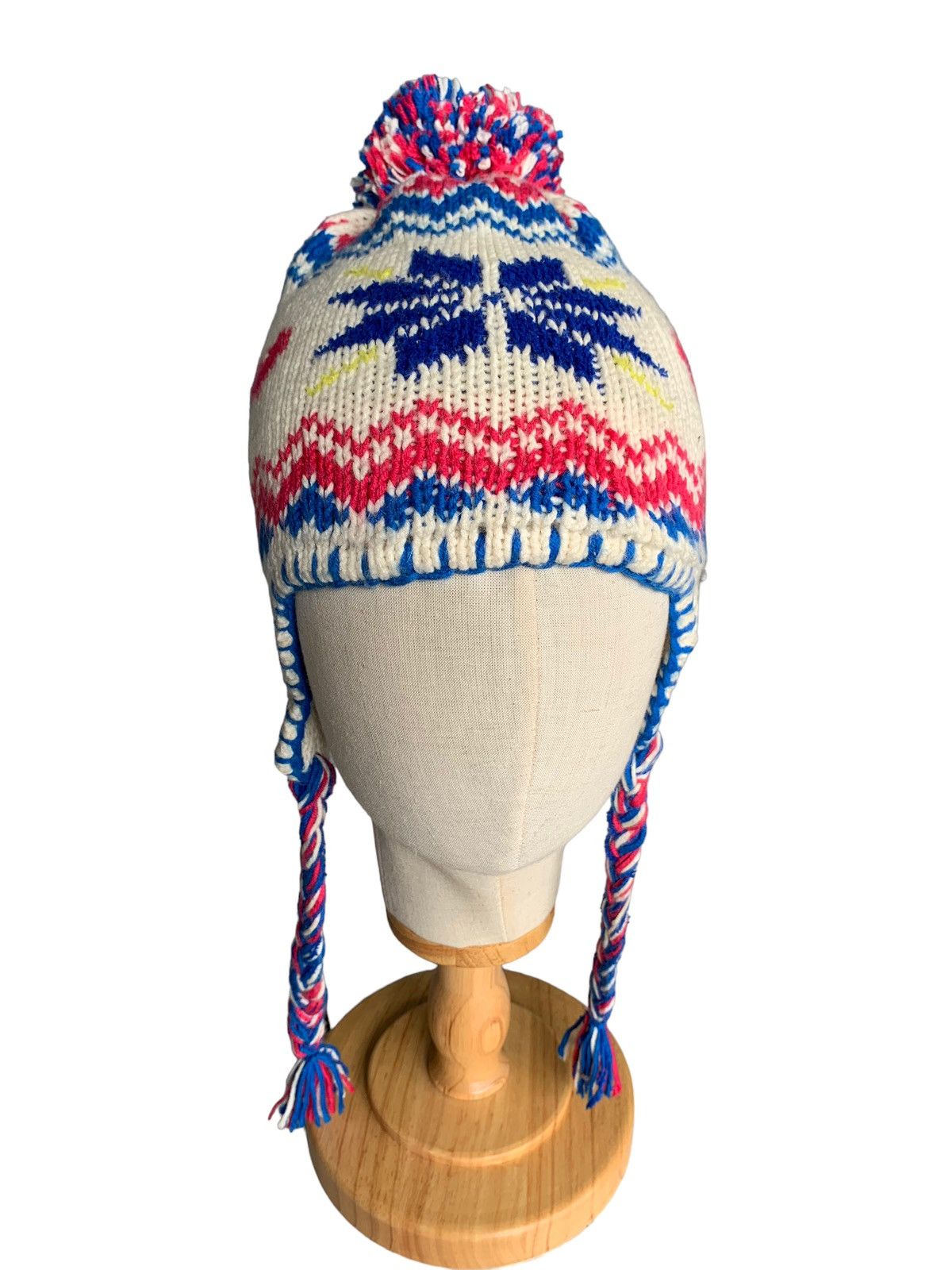 Japanese Brand × Phenix Phenix Multicolour Earflap Crochet knit Beanie Hats Size ONE SIZE - 3 Thumbnail