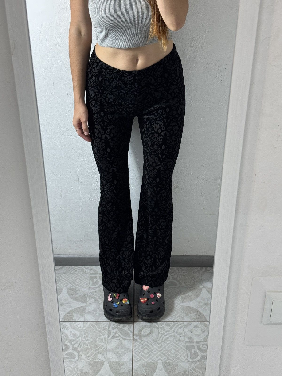 Other AVANT GARDE GUIPURE PATTERNS 2000s PANTS Size 28" / US 6 / IT 42 - 1 Thumbnail