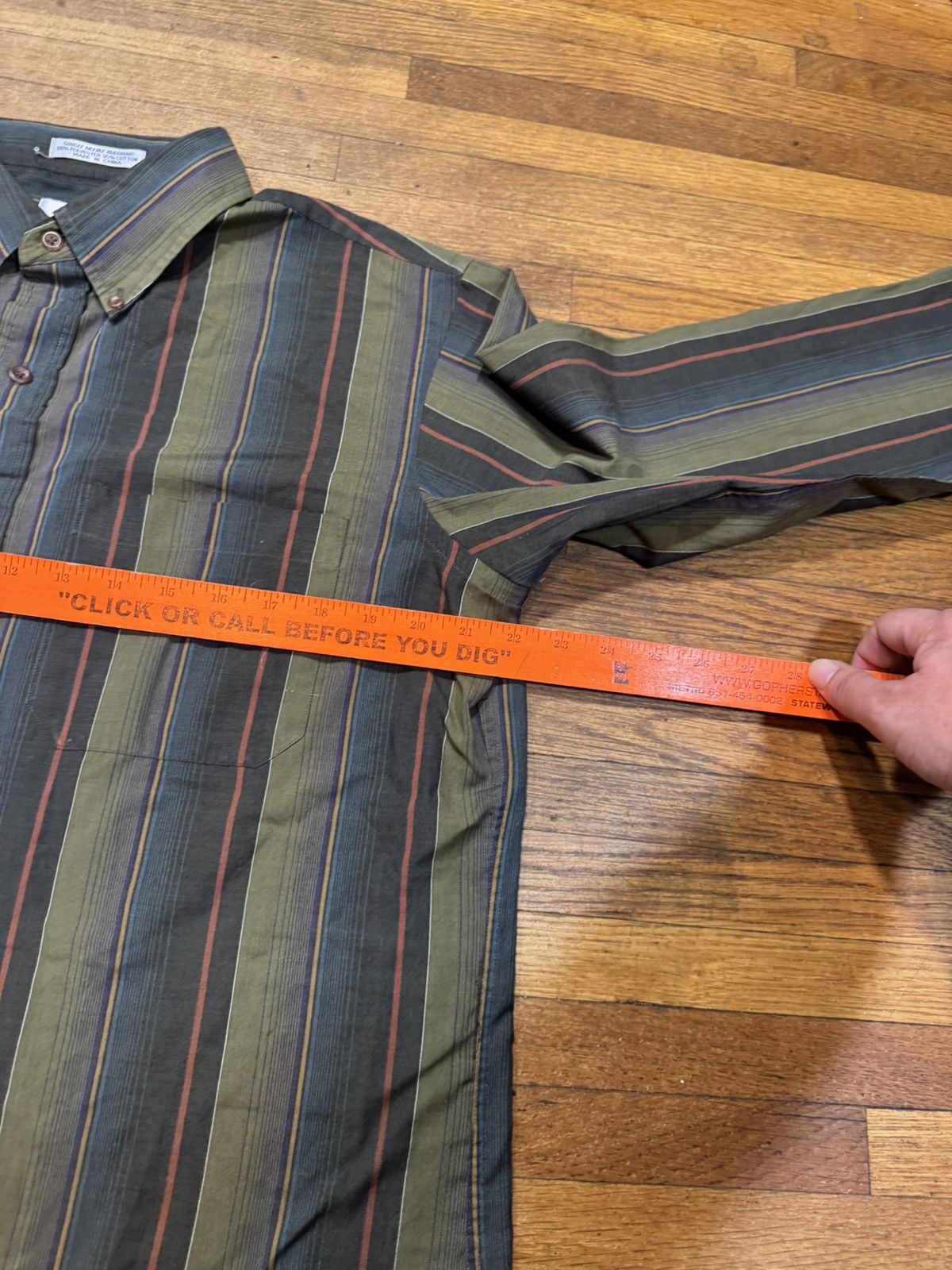 Vintage Vintage Striped Button Up Shirt Size US L / EU 52-54 / 3 - 8 Thumbnail