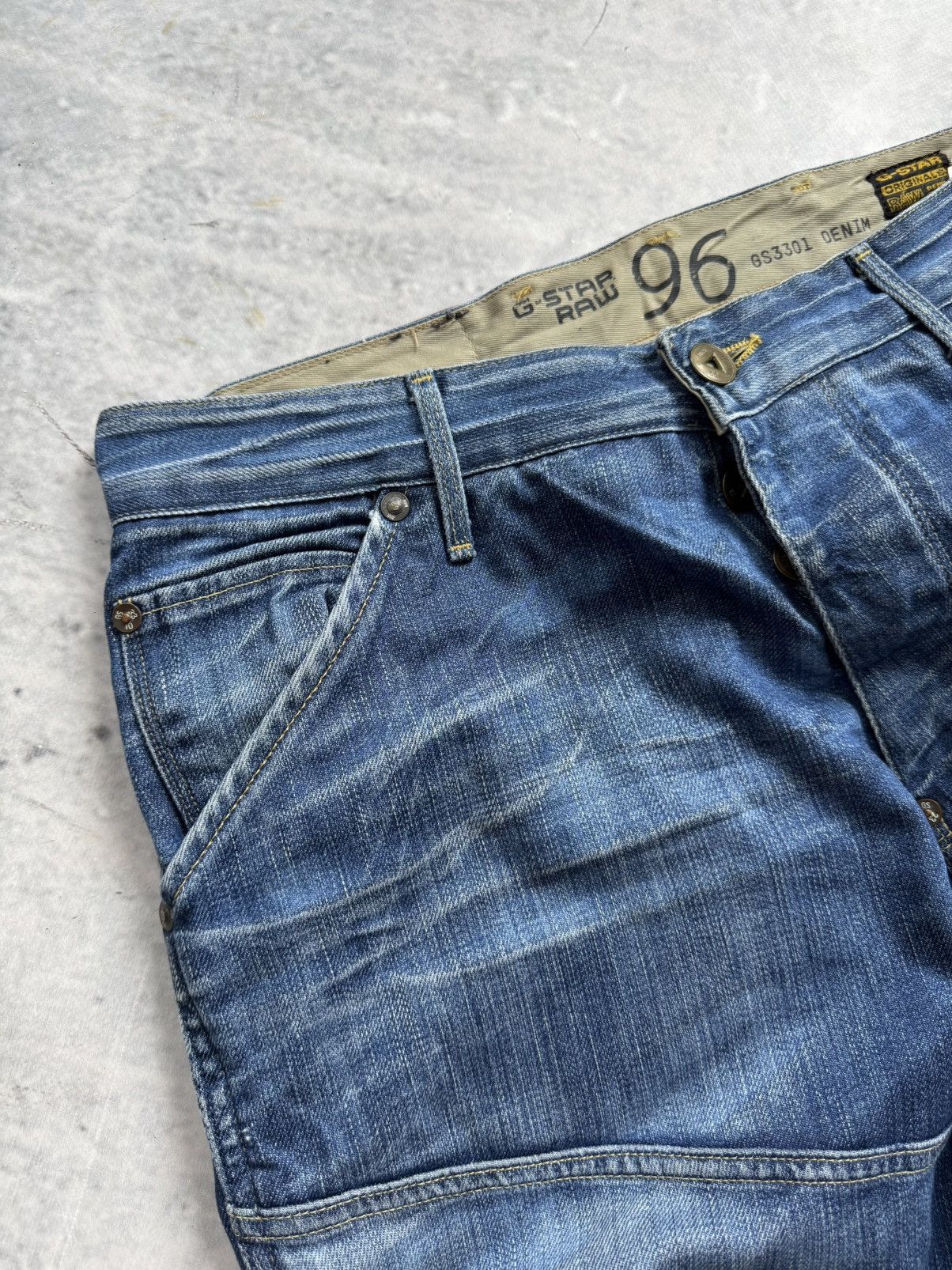 G-Star Vintage 00s streetwear G-Star awesome denim pants jeans Size US 34 / EU 50 - 3 Thumbnail