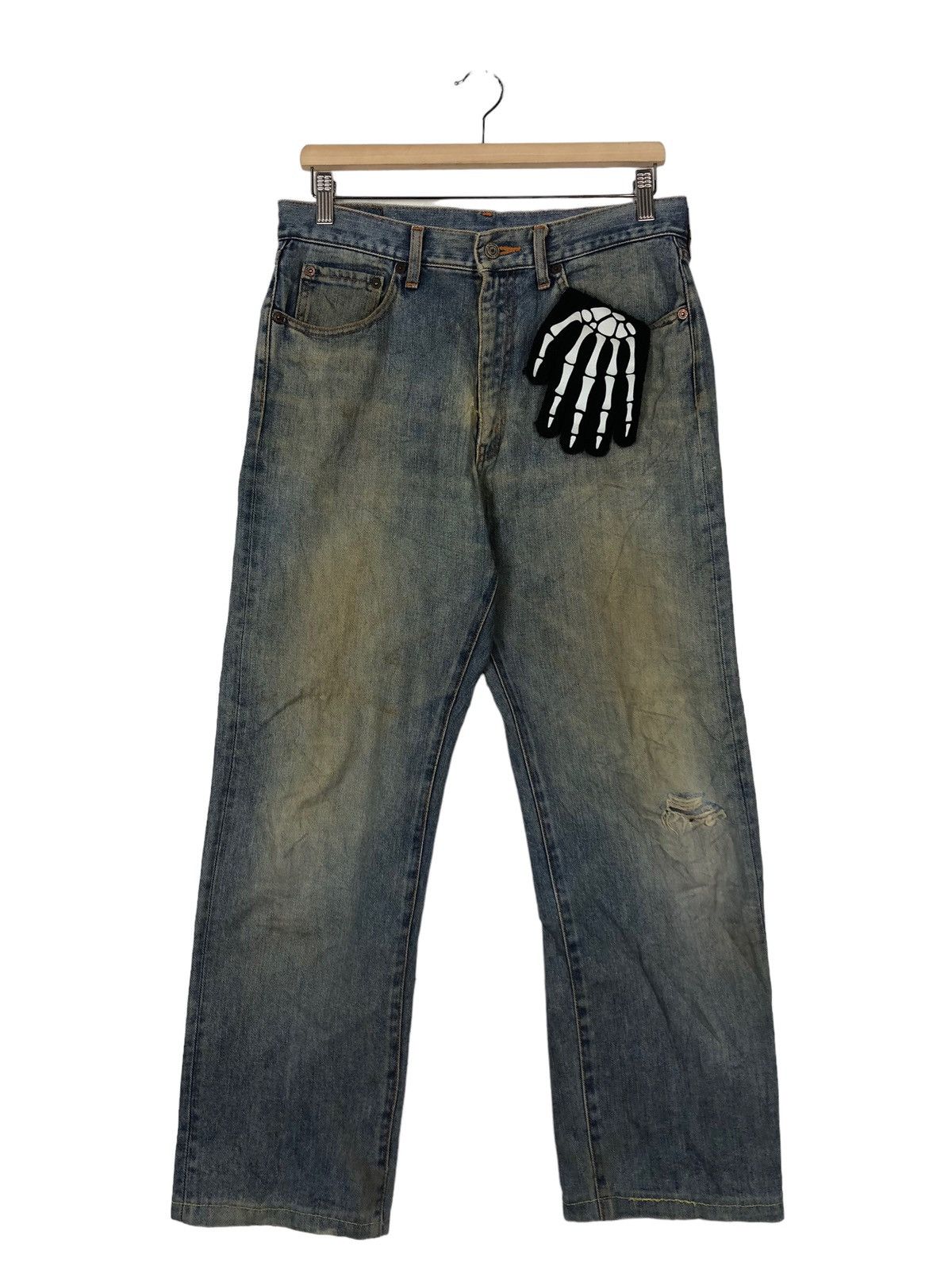 Japanese Brand 🔥90’s Vintage Distressed Denim Jeans Bobson USA Made Size US 32 / EU 48 - 1 Thumbnail
