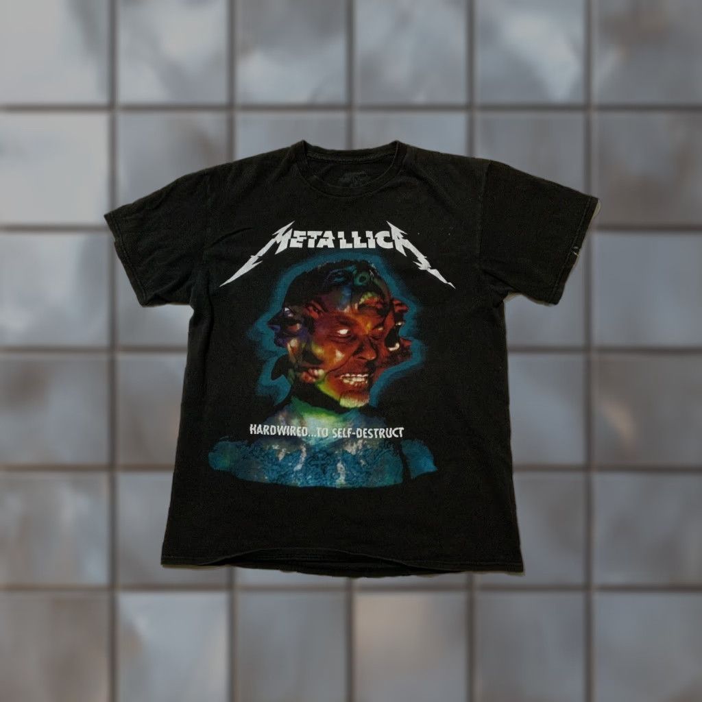Vintage VINTAGE Metallica T-Shirt WorldWired 2017 Official Band Tour Medium Black Mens Size US M / EU 48-50 / 2 - 1 Thumbnail