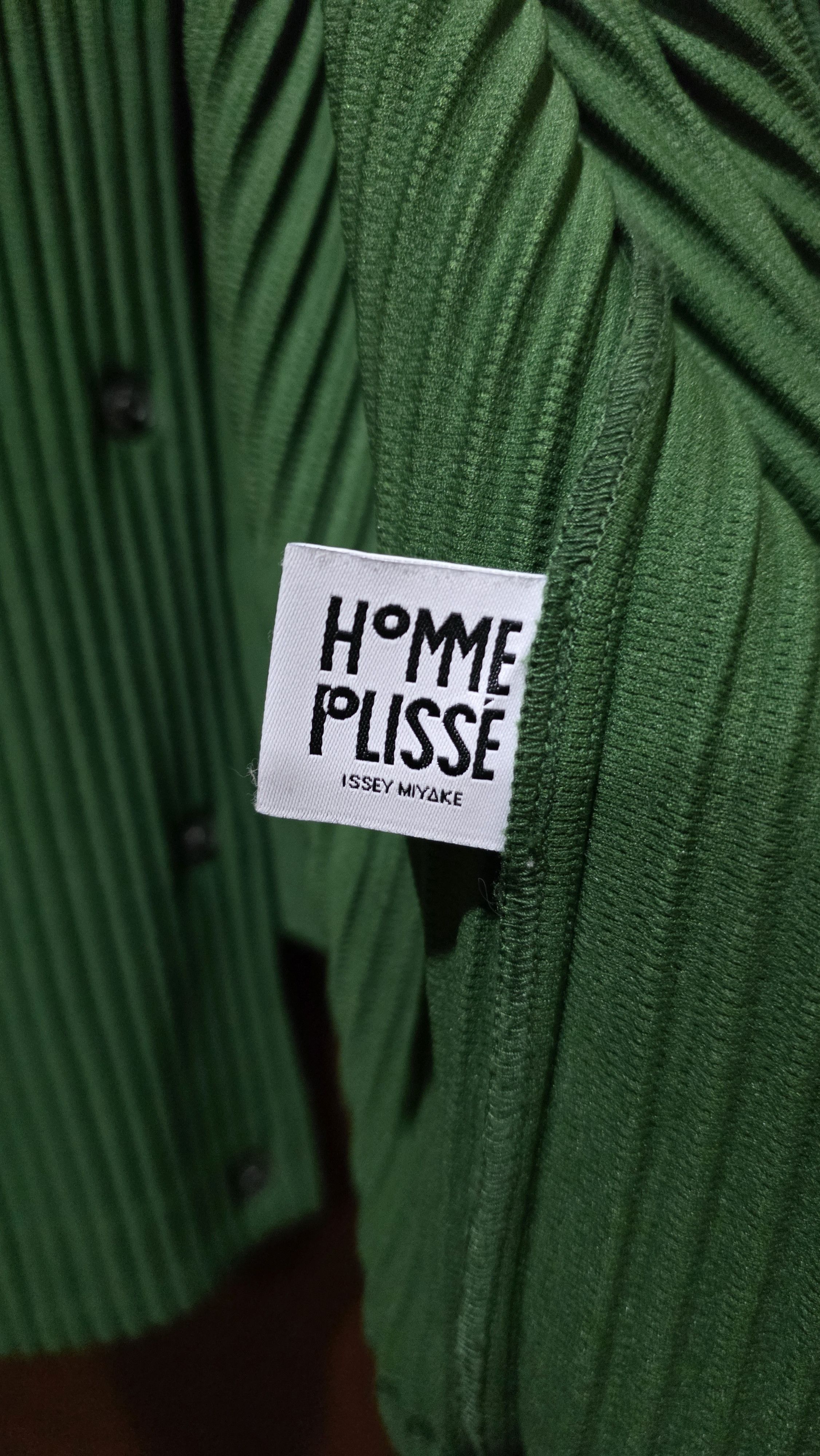 Homme Plisse Issey Miyake Homme Plisse Issey Miyake Green Cardigan Size US M / EU 48-50 / 2 - 5 Thumbnail