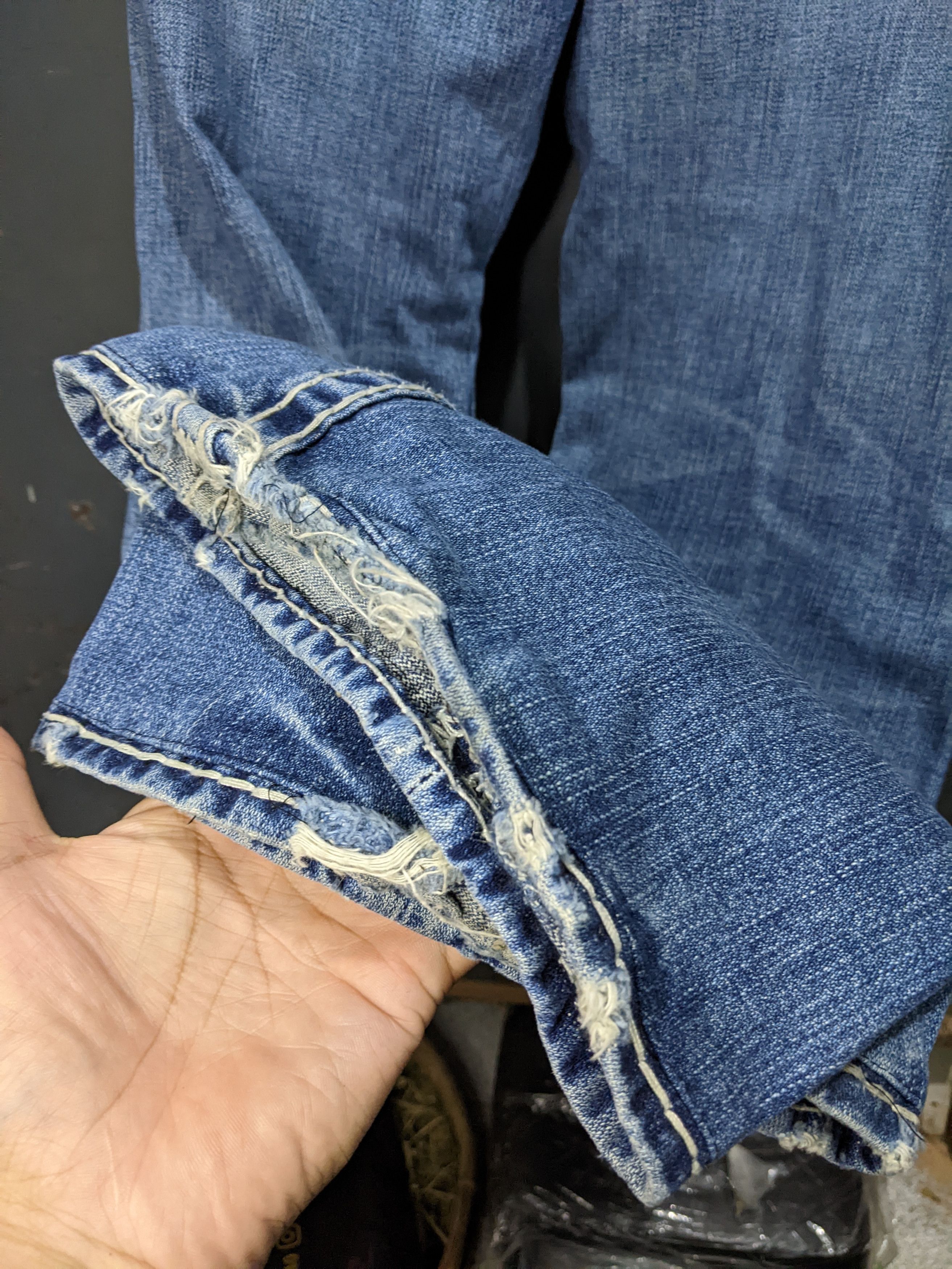 True Religion Vintage Joey Super T Flare Jeans Size US 34 / EU 50 - 11 Thumbnail