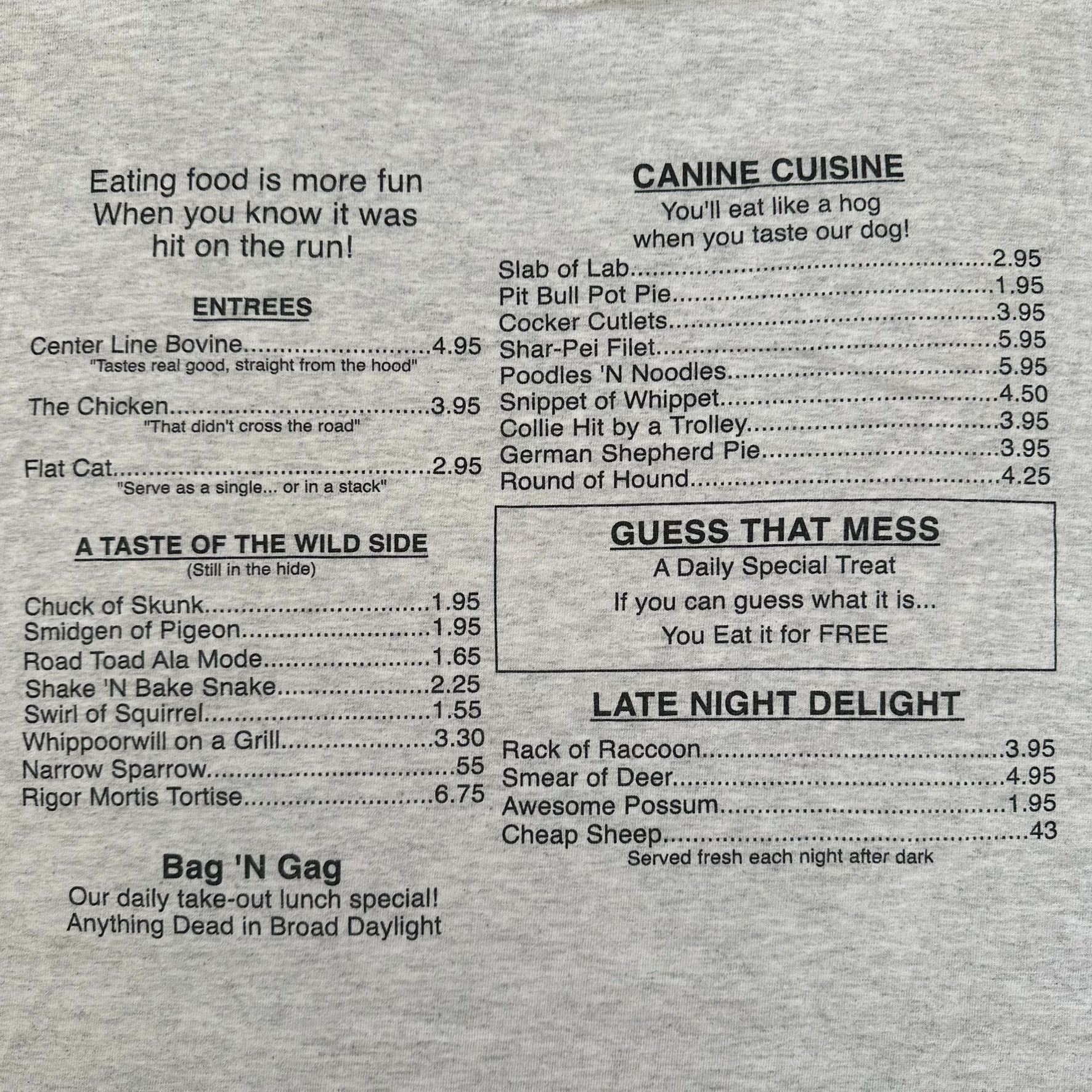 Vintage Vintage 90s Road Kill Cafe T-Shirt Grunge Boxy Gray XXL Humo Size US XXL / EU 58 / 5 - 6 Thumbnail
