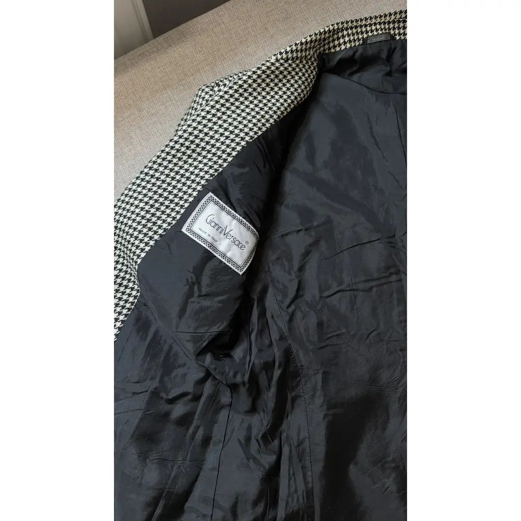 Versace Gianni Versace Plaid Black Wool Blazer Two Buttons IT40 Size S / US 4 / IT 40 - 4 Thumbnail