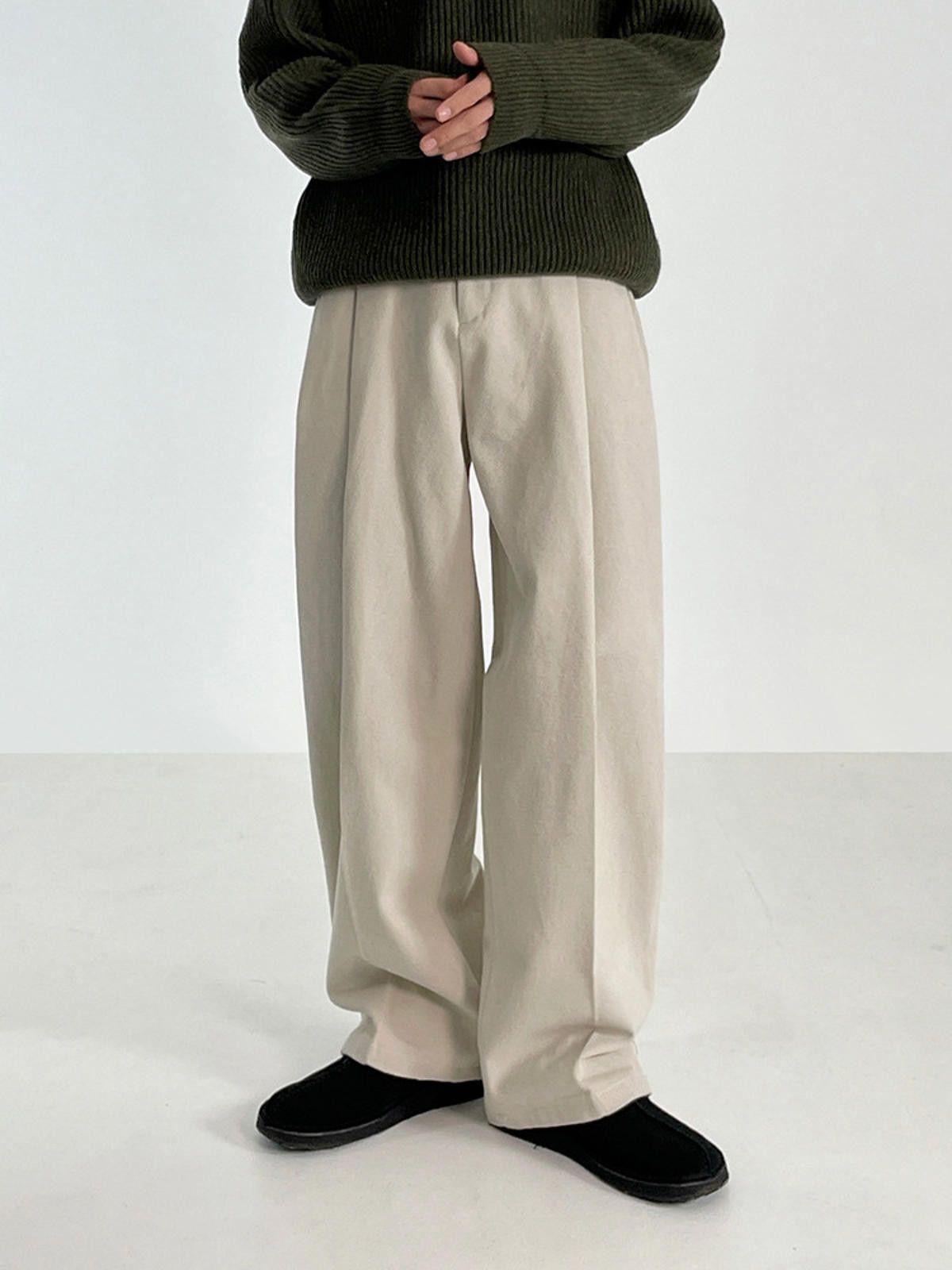 Other Cleanfit Beige Wide-Leg Pants / Trousers Size US 32 / EU 48 - 1 Thumbnail