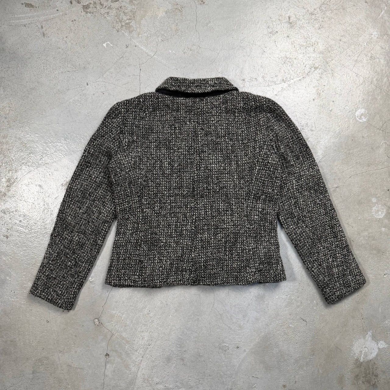 Max Mara 'S Max Mara "Design For Easy Living" Tweed Wool Jacket Size S / US 4 / IT 40 - 2 Thumbnail