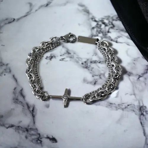 VIBE STAR Silver Bracelet Size ONE SIZE - 5 Thumbnail
