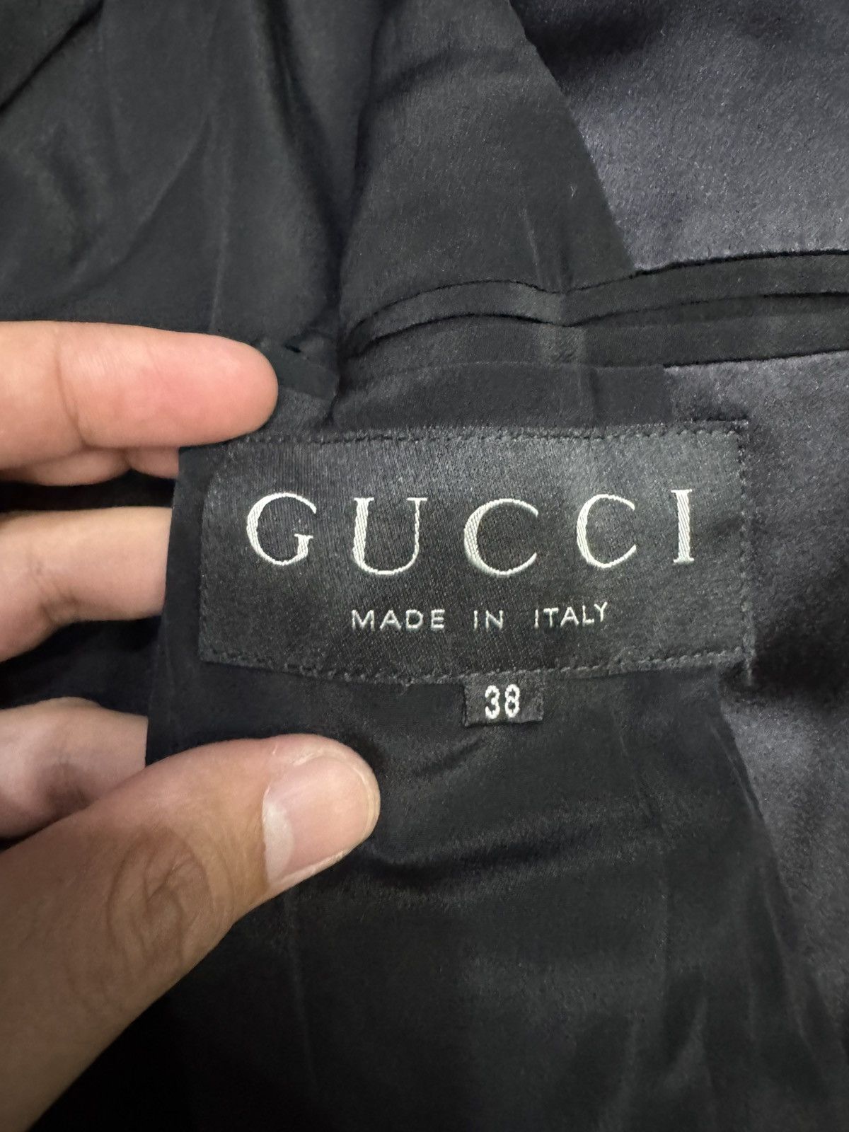 Gucci GUCCI BLACK TIE ONE SUIT COAT JACKET Size XS / US 0-2 / IT 36-38 - 4 Thumbnail