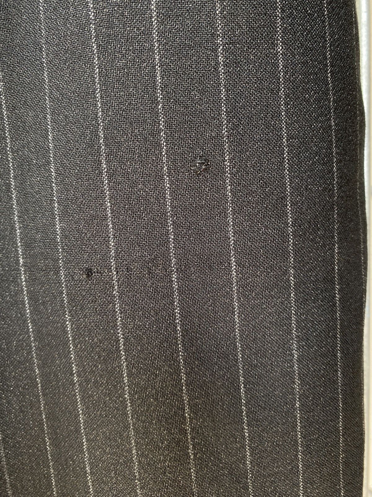 Jean Paul Gaultier Gaultier Black Pinstripe Trousers with Orange Stitching Size 32" / US 10 / IT 46 - 7 Thumbnail