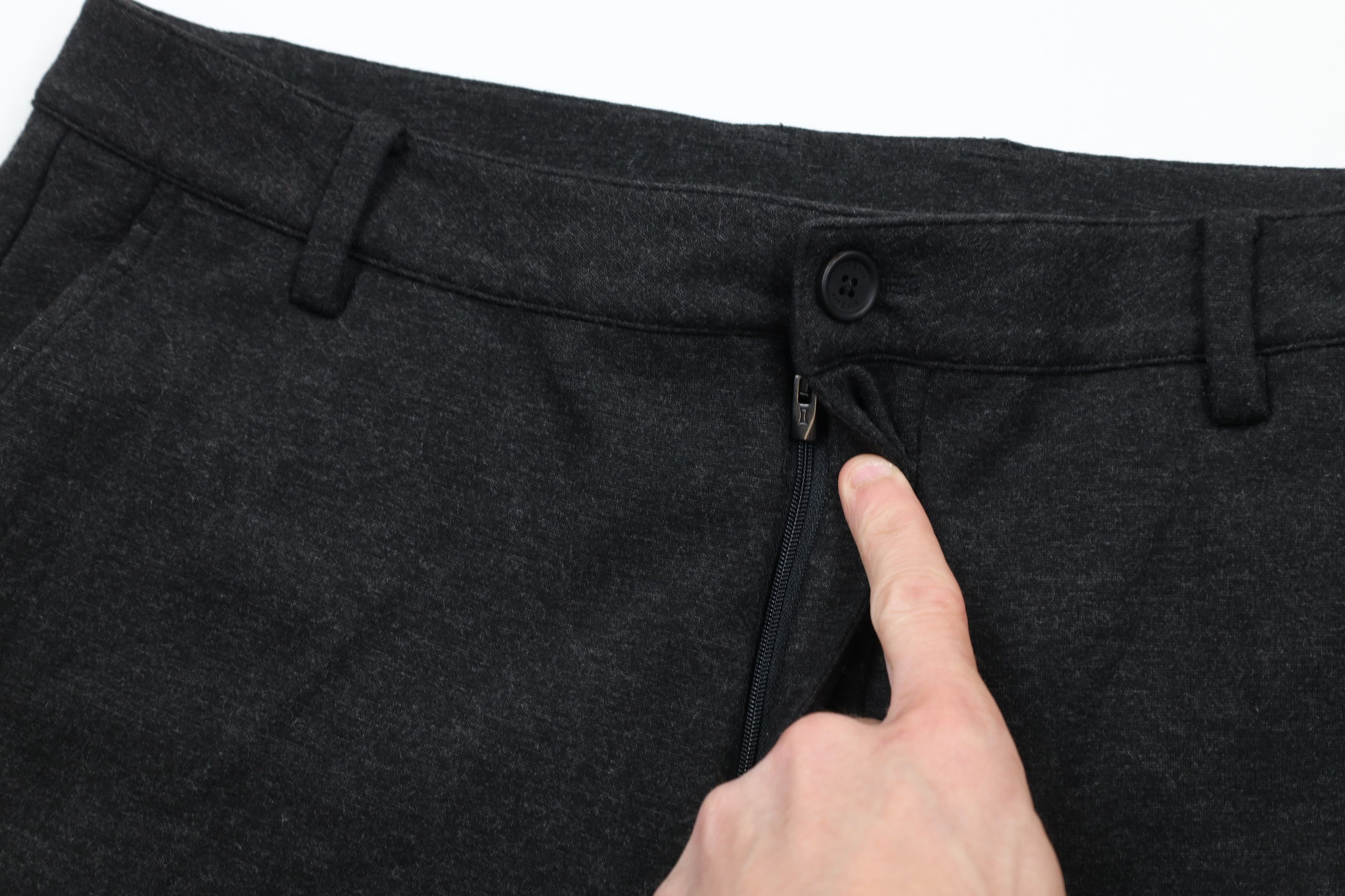 Kit and Ace × Vintage Kit & Ace Front Above Knee Jersey Knit Shorts Charcoal Gray Size US 32 / EU 48 - 6 Thumbnail