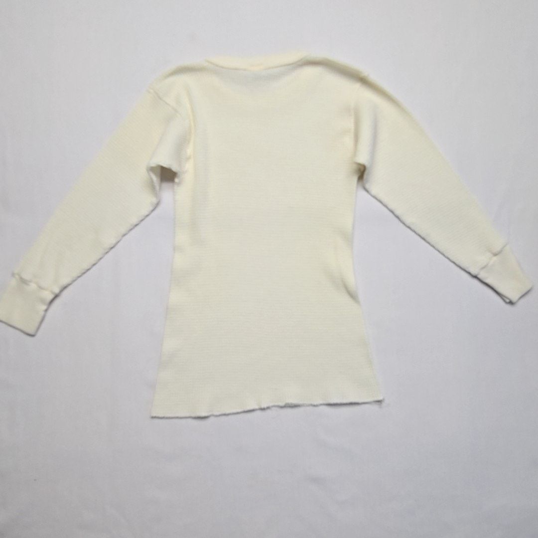 Dickies Vintage Dickies Thermal Shirt Waffle Knit Cream Mens Medium Size US M / EU 48-50 / 2 - 7 Thumbnail