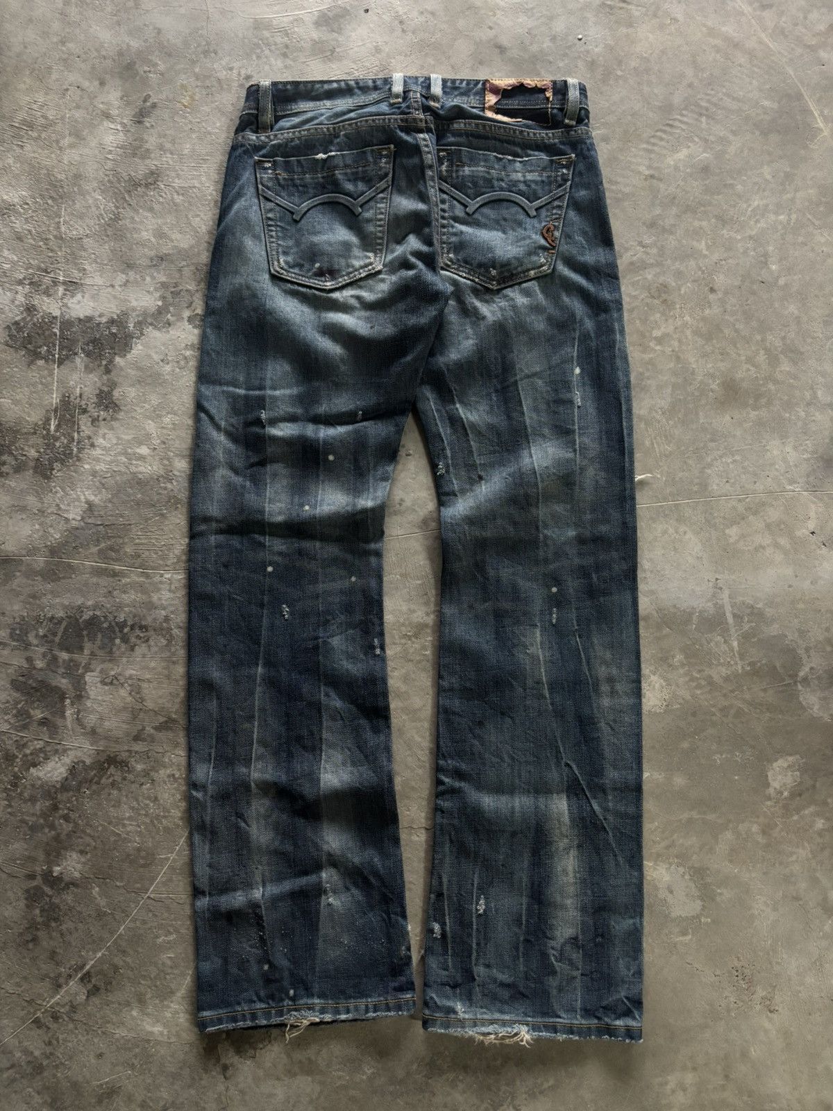 If Six Was Nine CULT OF INDIVIDUALITY japanese selvedge distressed semiflare Size US 32 / EU 48 - 18 Thumbnail