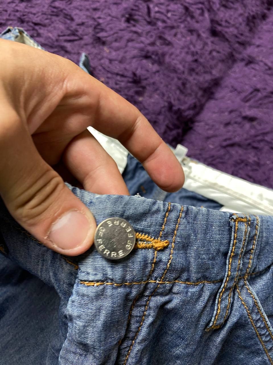 Ferre Vintage 90s Ferre Jeans crazy cargo denim pants with zippers Size 34" / US 12 / IT 48 - 2 Thumbnail