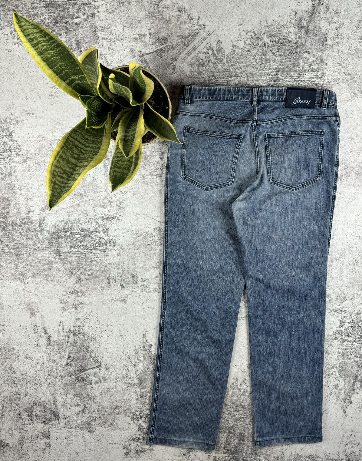 Brioni Brioni Stelvio 51 Vintage Light Blue Denim Collection Jeans Size US 34 / EU 50 - 1 Thumbnail