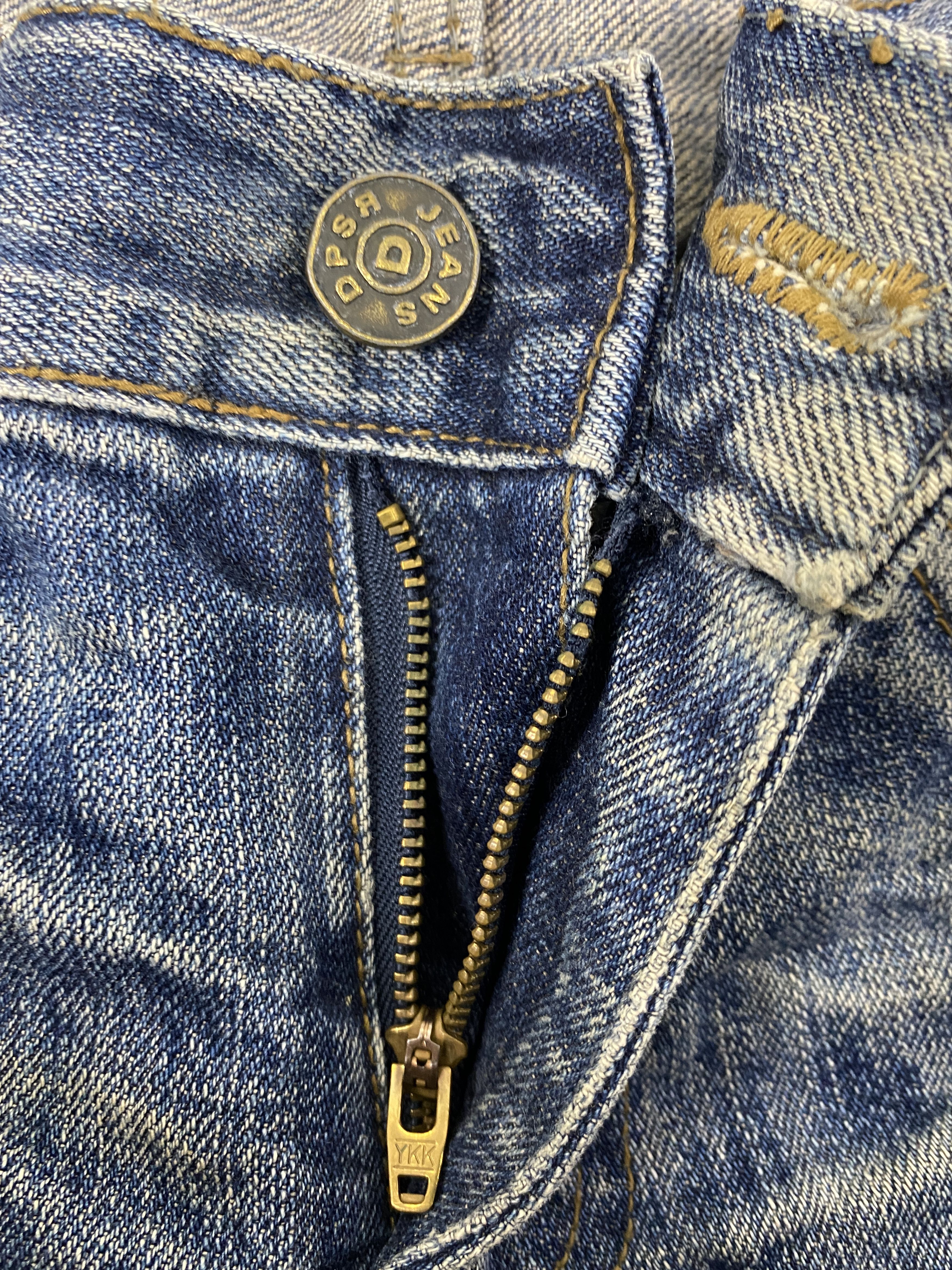 If Six Was Nine Vintage DPSR Distressed Blue Jeans 33x31.5 Denim- JN3797 Size US 33 - 6 Thumbnail
