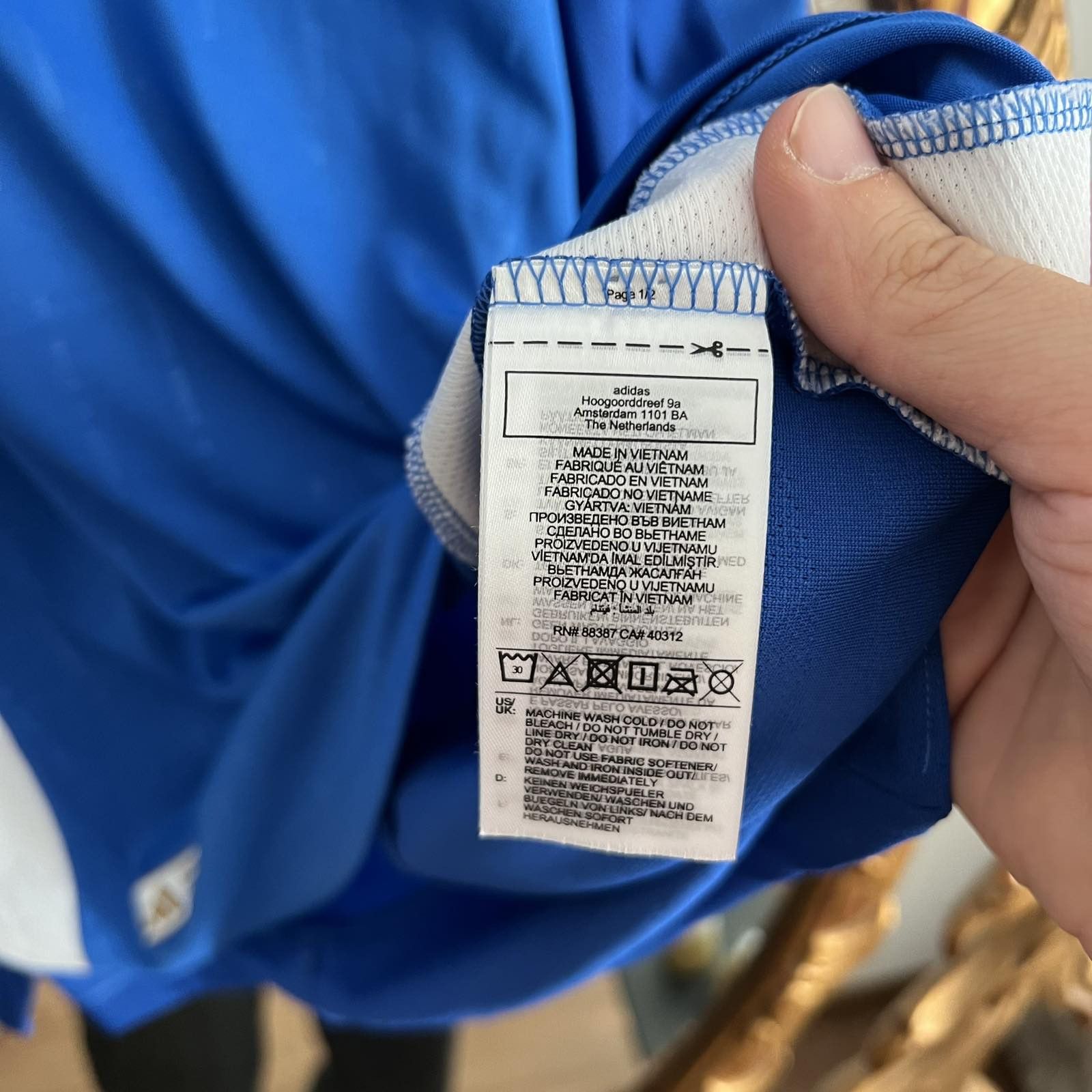 Adidas Adidas Genuine Italy 2024/25 Euro Away jersey Sz XL Size US XL / EU 56 / 4 - 6 Thumbnail