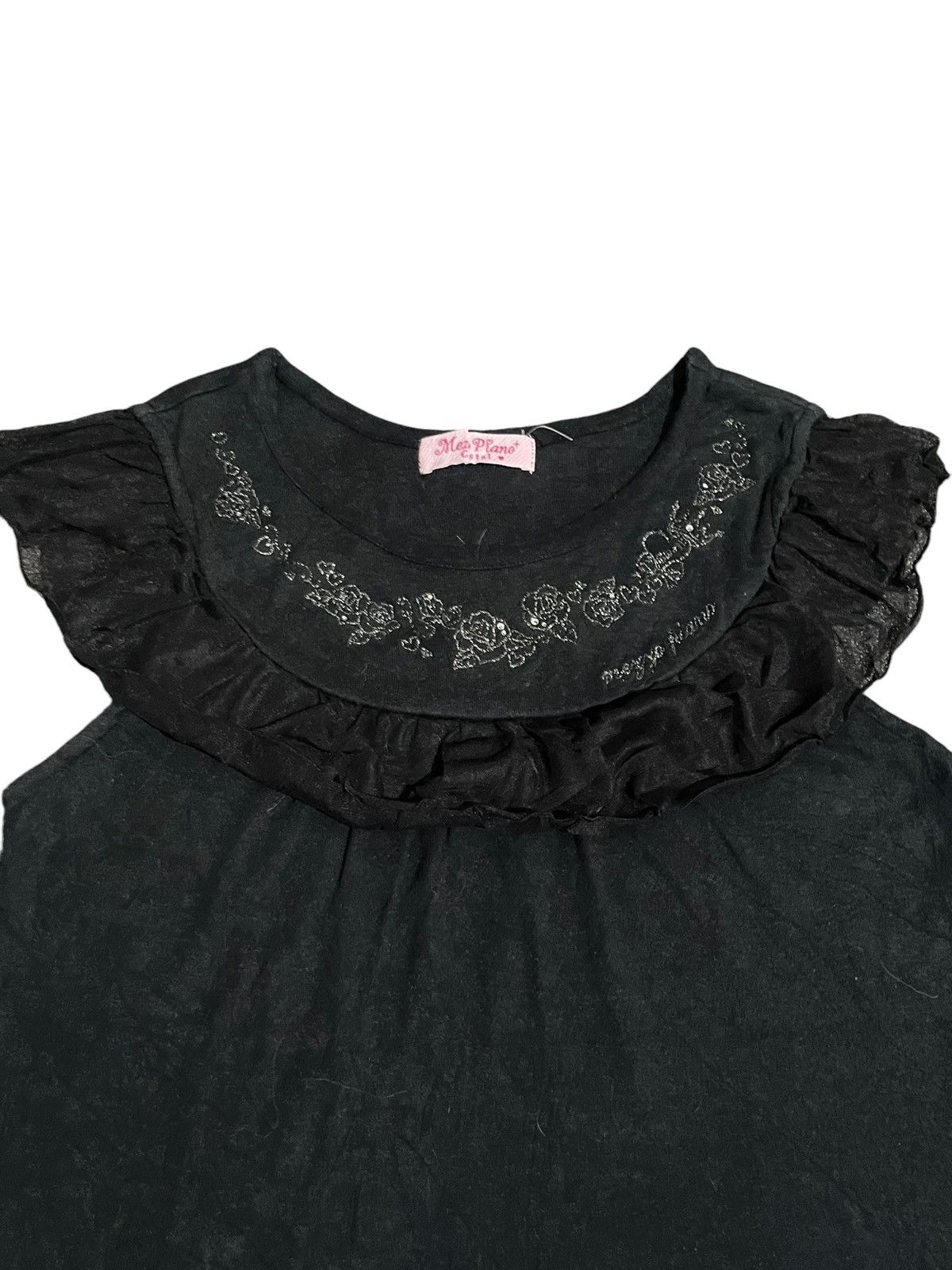 Angel Blue Mezzo Piano Crystal Coquette Baby Tees Size S / US 4 / IT 40 - 3 Thumbnail
